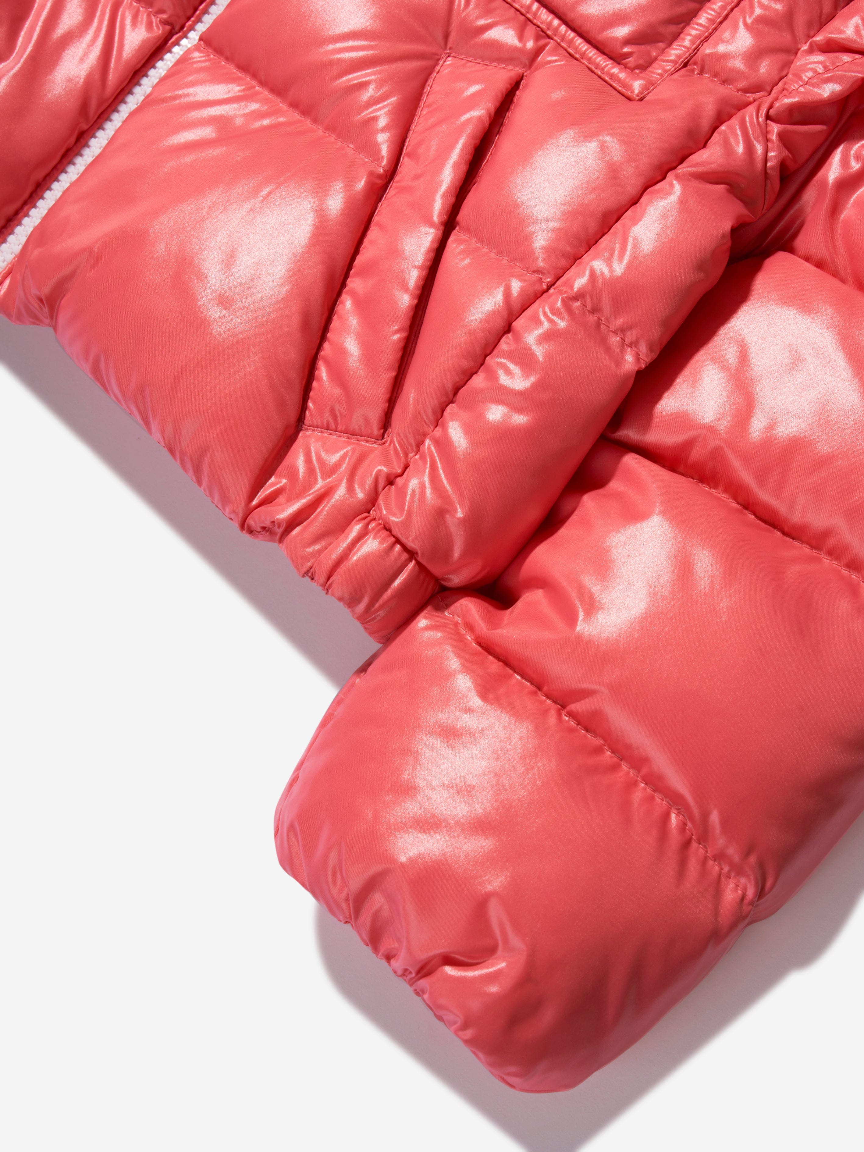 Moncler Enfant Girls Down Padded Andro Jacket in Pink