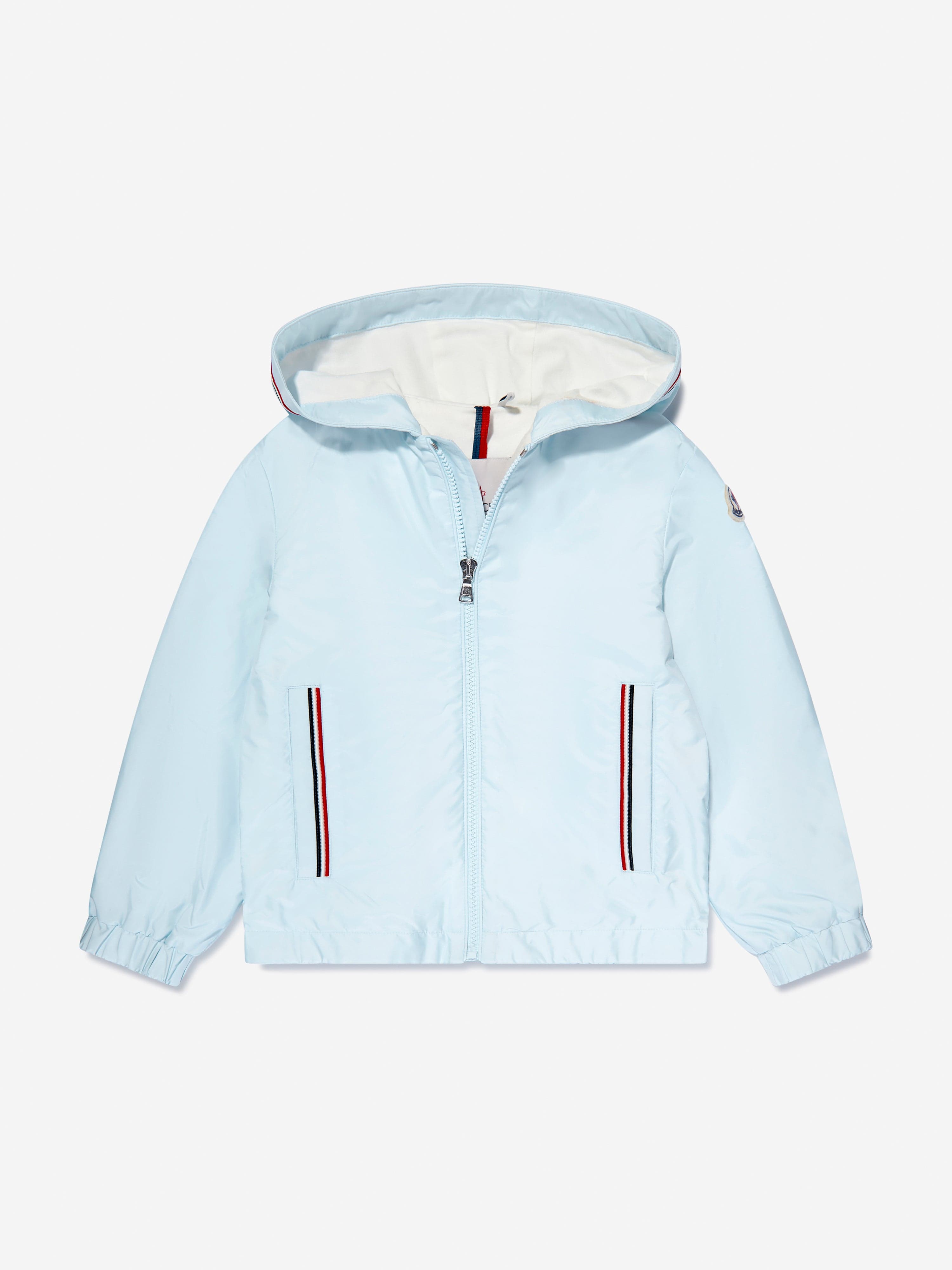 Moncler Enfant Boys Granduc Zip Up Jacket in Blue