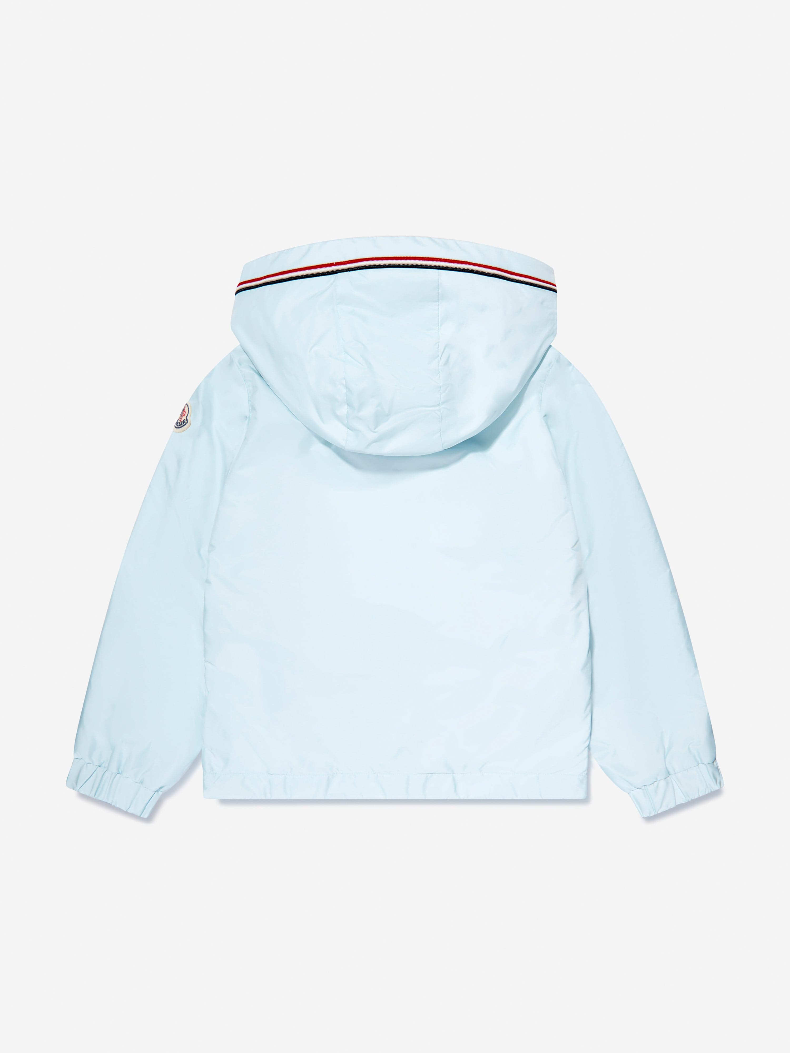 Moncler Enfant Boys Granduc Zip Up Jacket in Blue