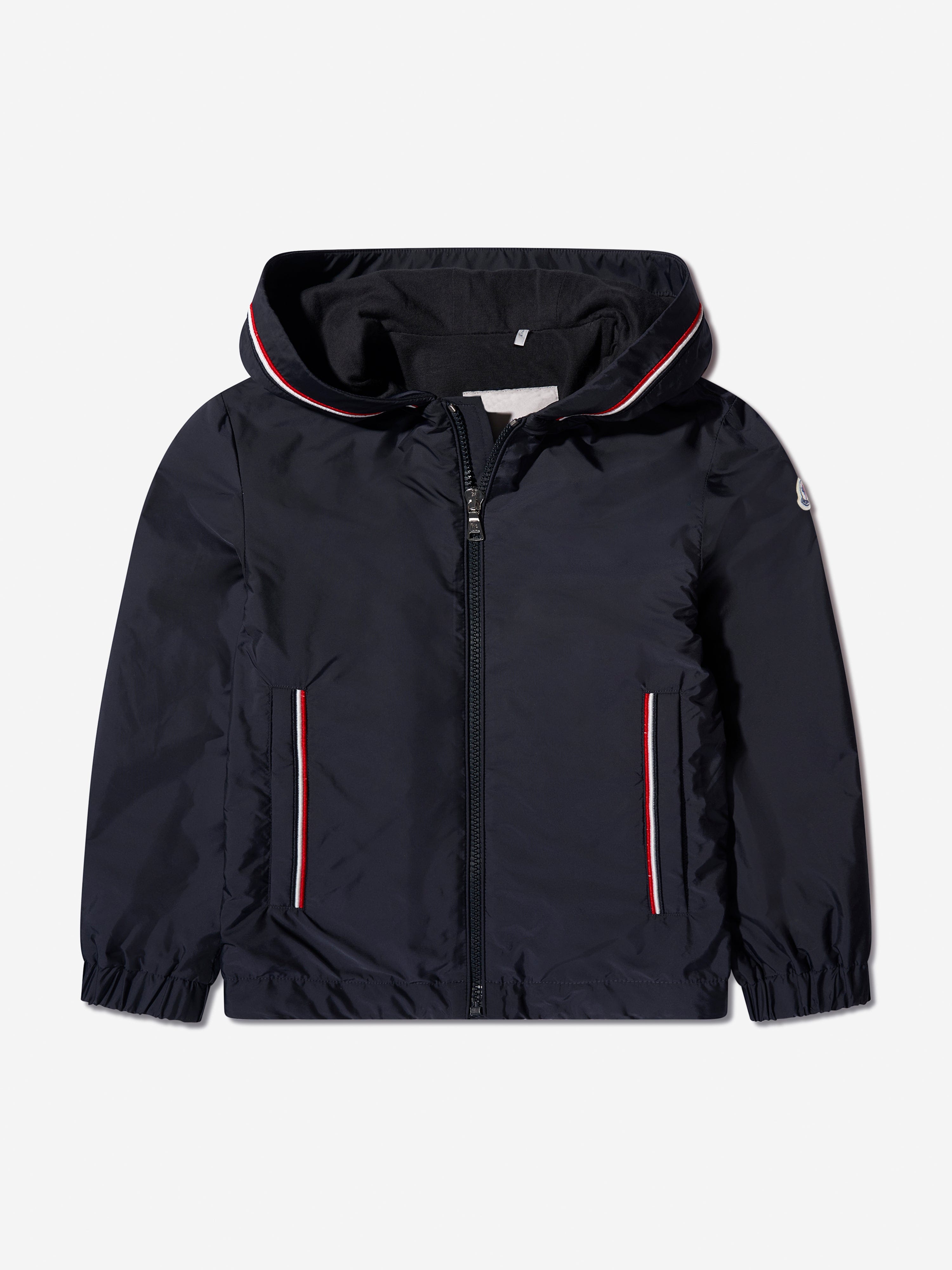 Moncler Enfant Boys Granduc Zip Up Jacket in Navy