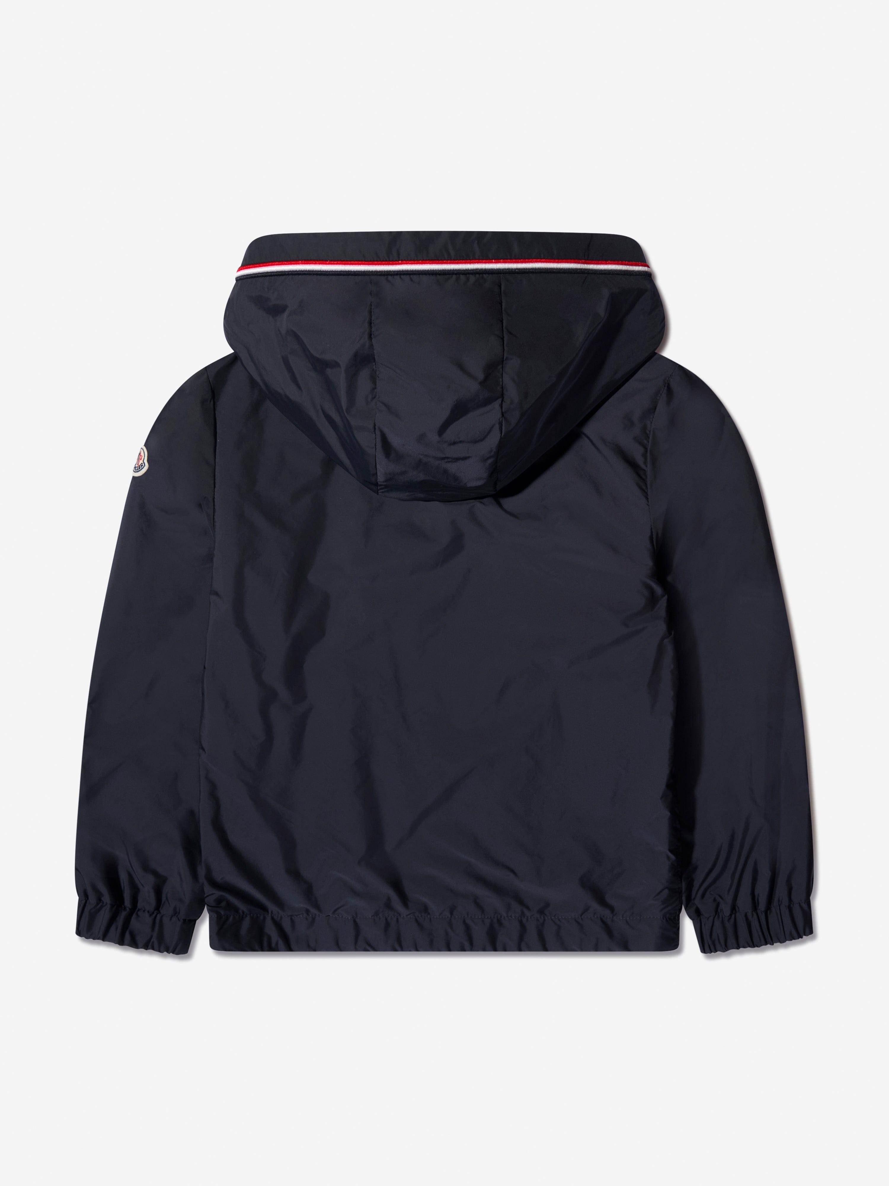 Moncler Enfant Boys Granduc Zip Up Jacket in Navy