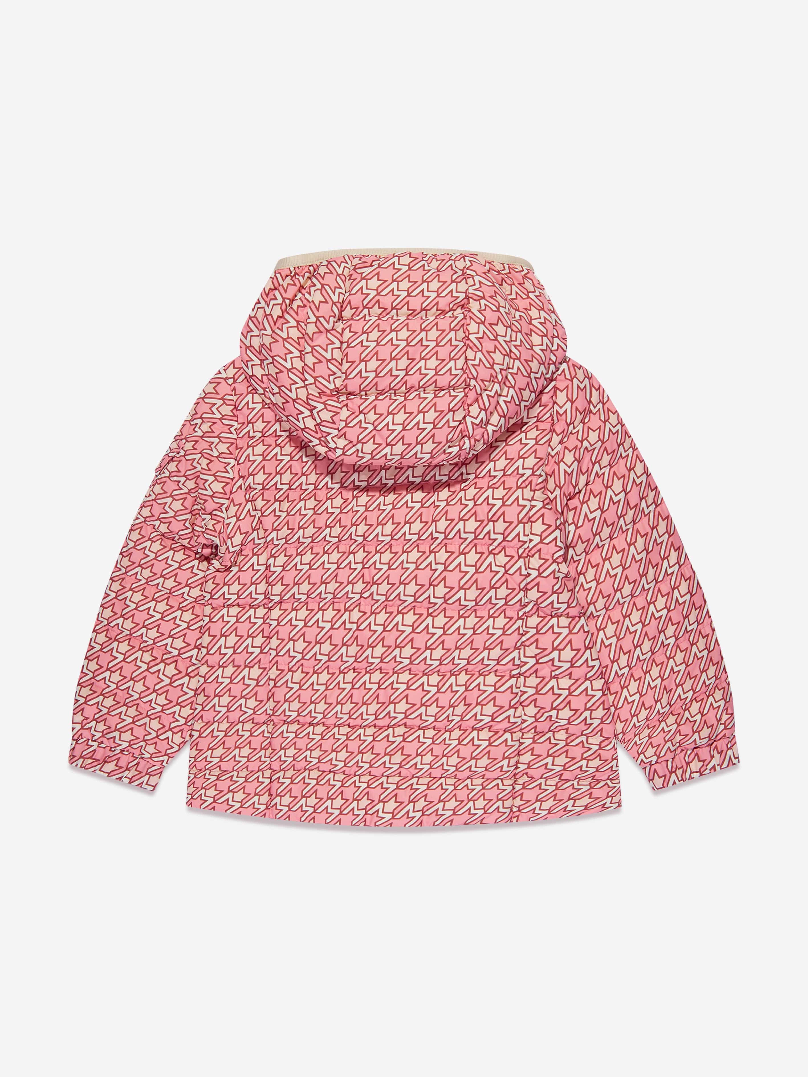 Moncler Enfant Girls Down Padded Gles Jacket in Pink