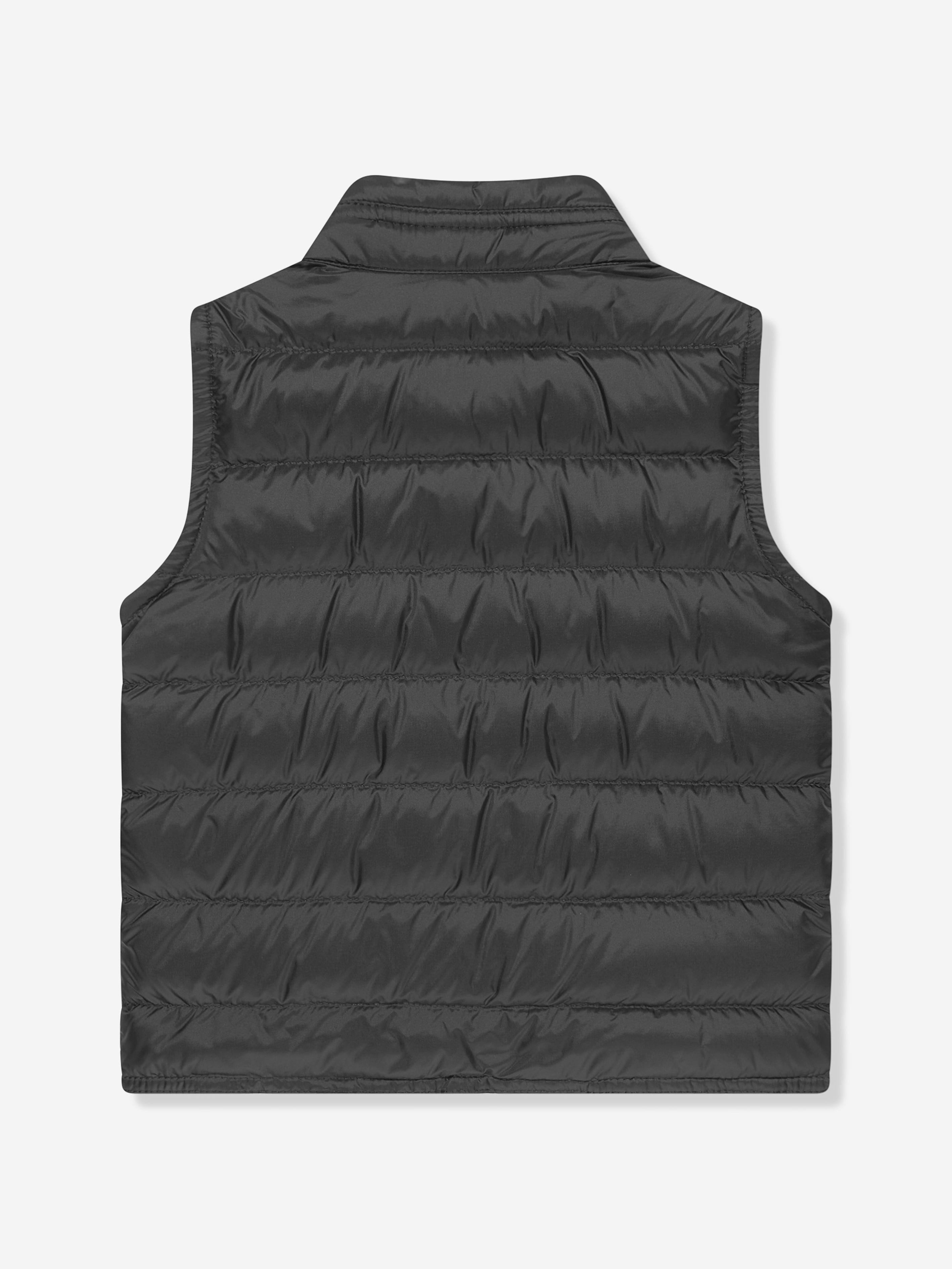 Moncler Enfant Boys Down Padded Gui Gilet in Black