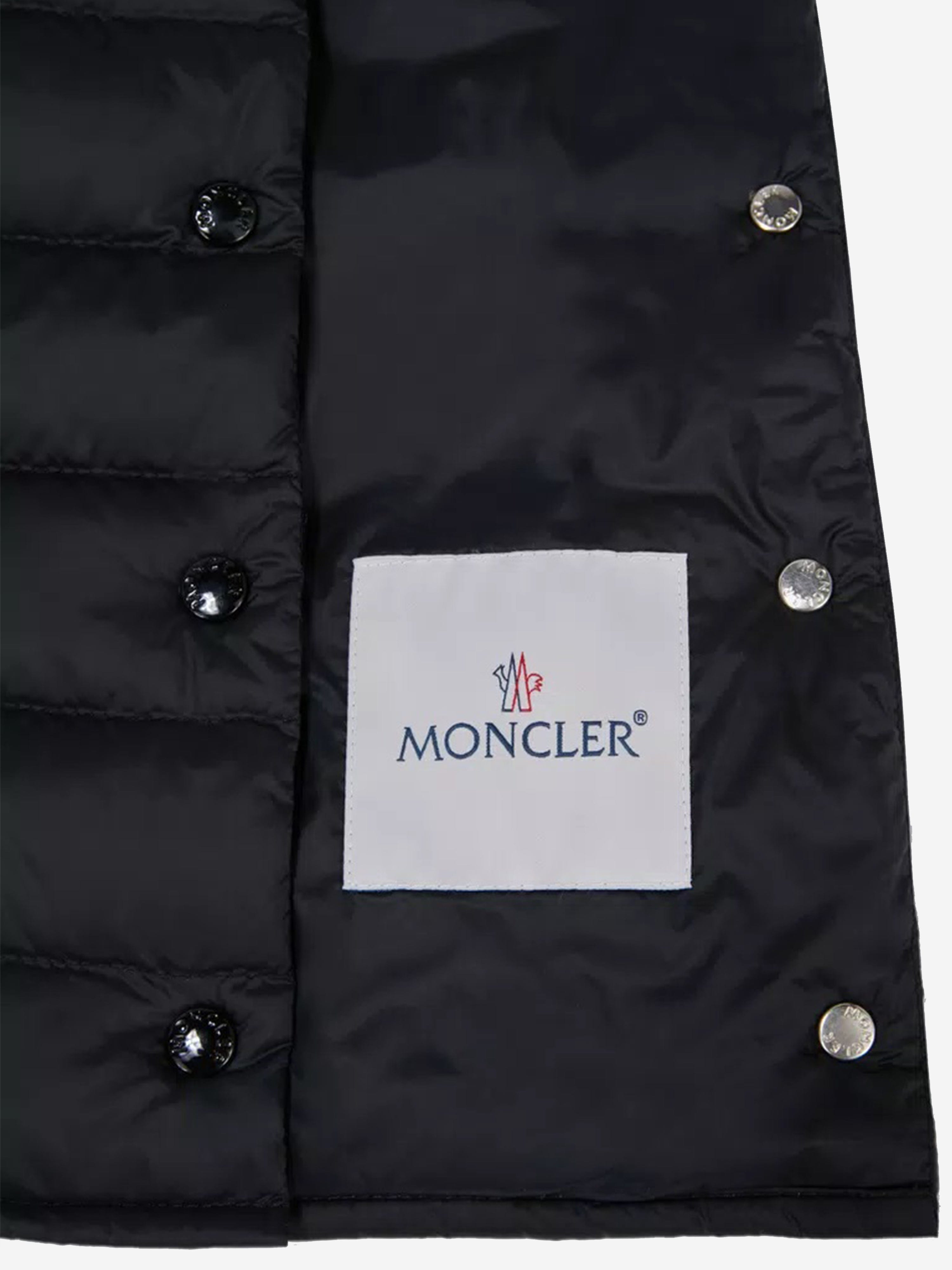 Moncler Enfant Girls Down Padded Liane Gilet in Black