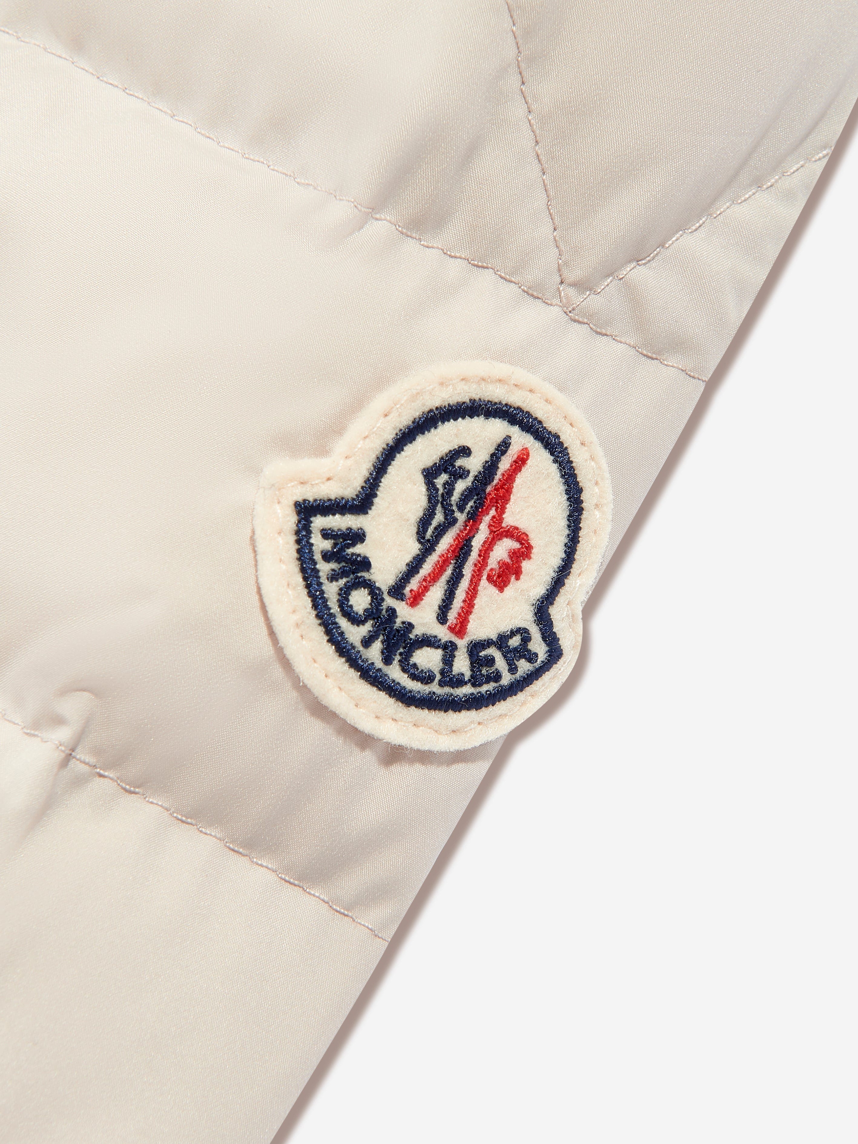 Moncler Enfant Boys Down Padded Akil Shirt Jacket in Beige