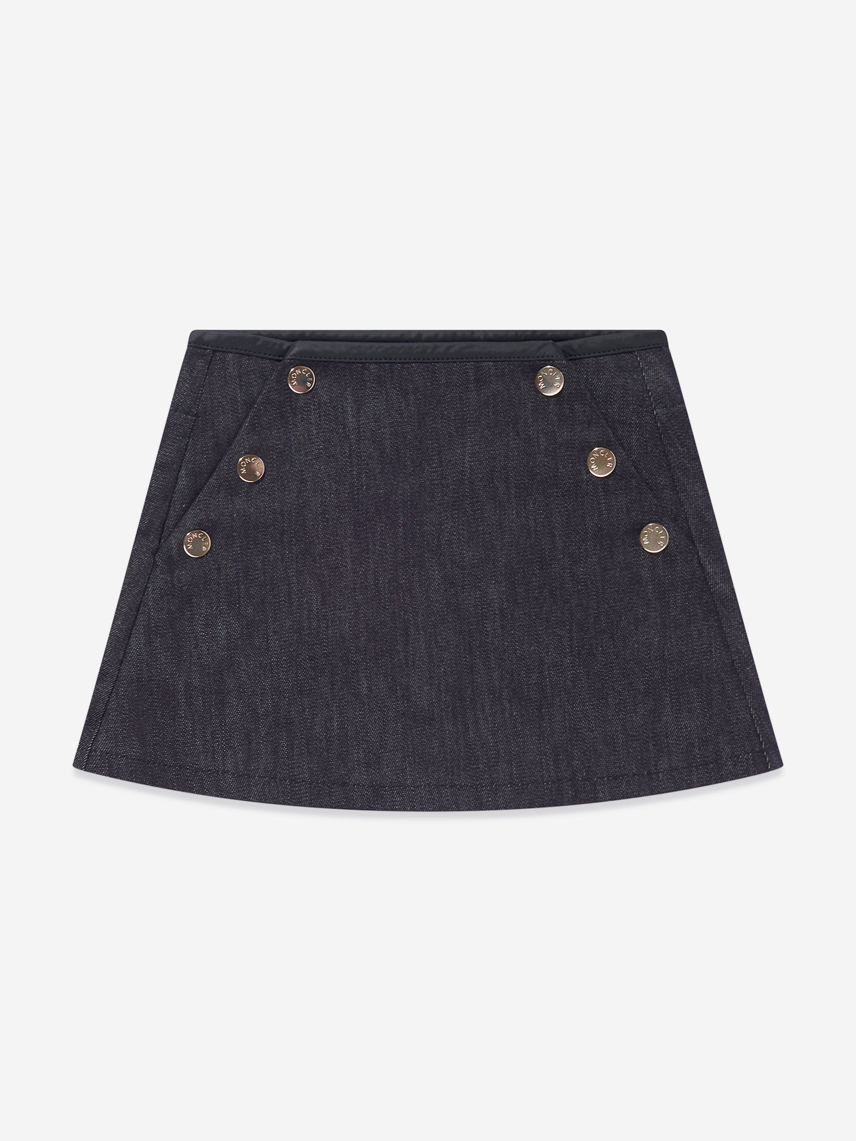 Moncler Enfant Girls A-Line Skirt in Grey