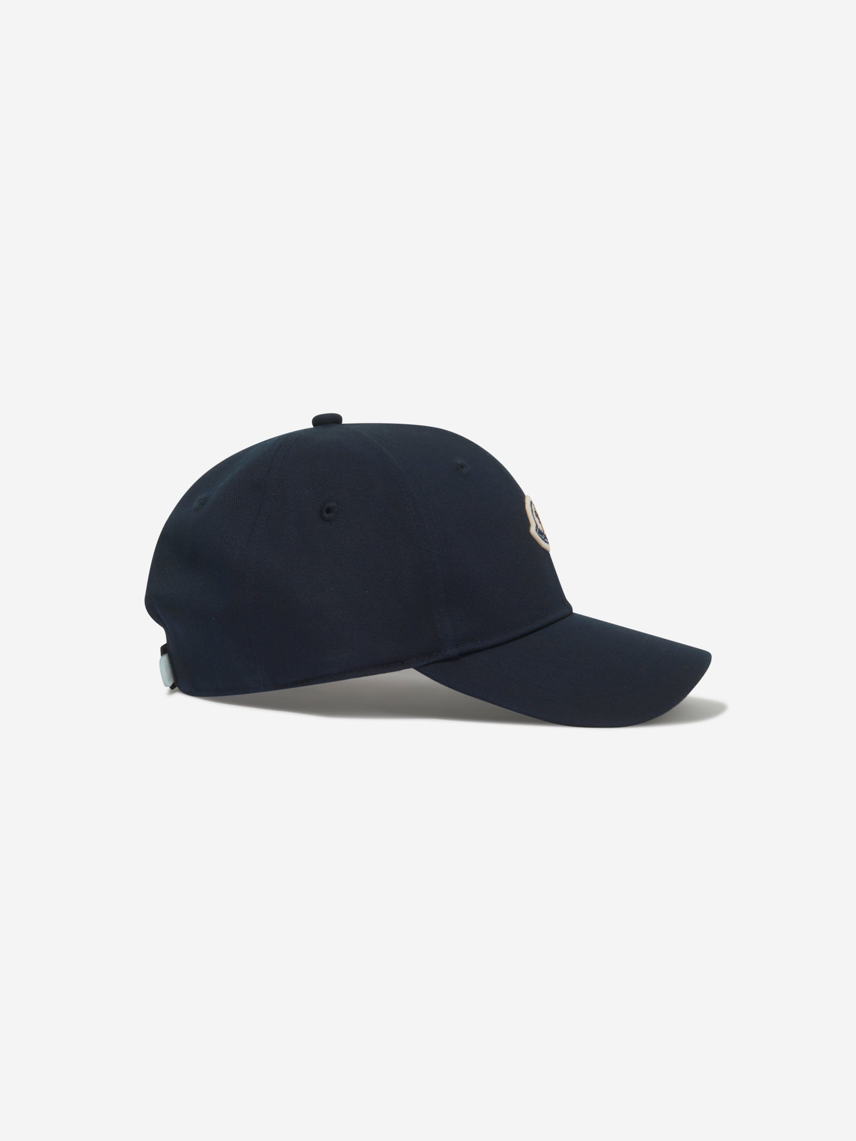 Moncler Enfant Boys Logo Baseball Cap in Navy