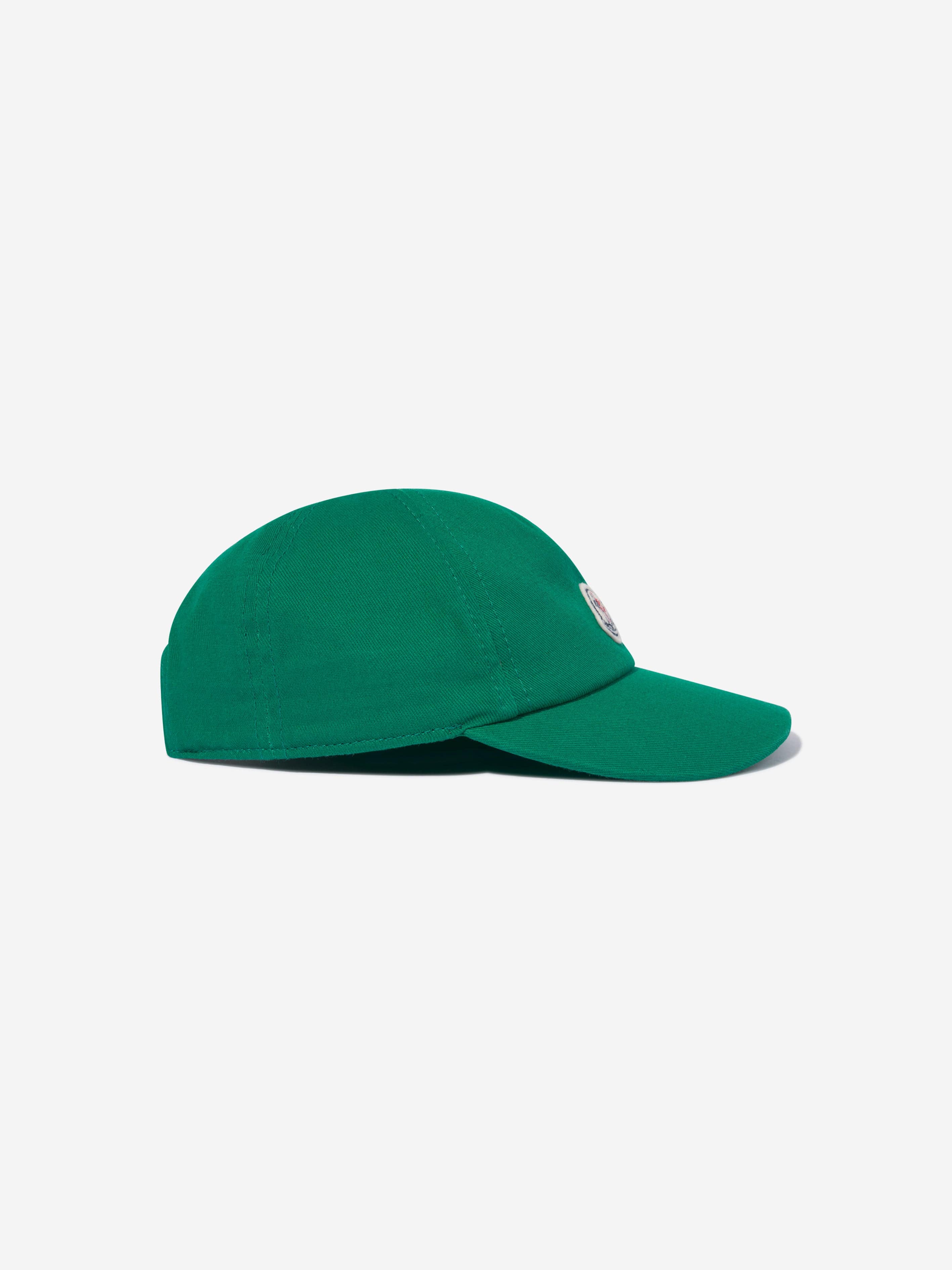 Moncler Enfant Baby Boys Logo Cap in Green