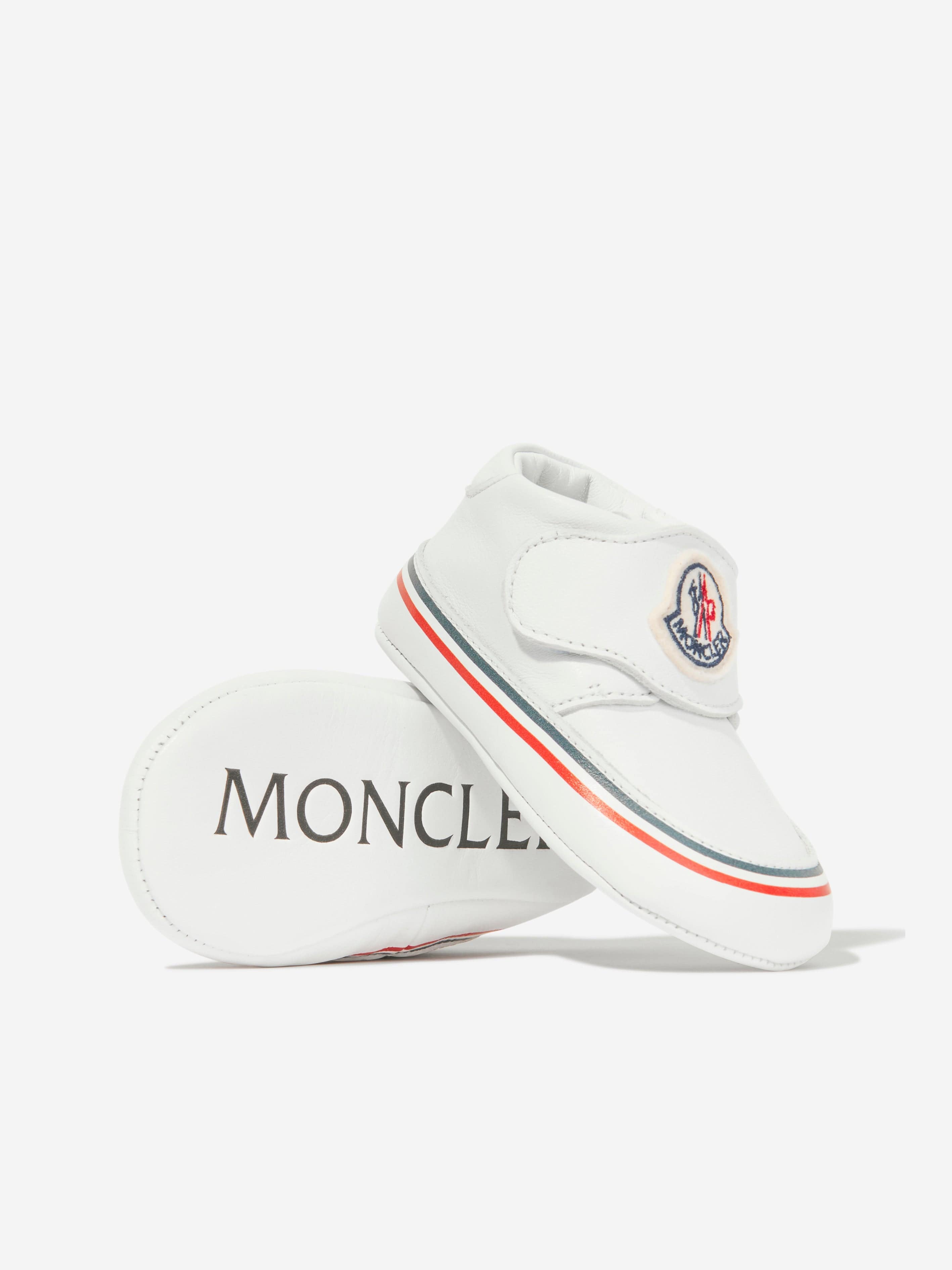 Moncler Enfant Baby Pre-Walker Trainers in White