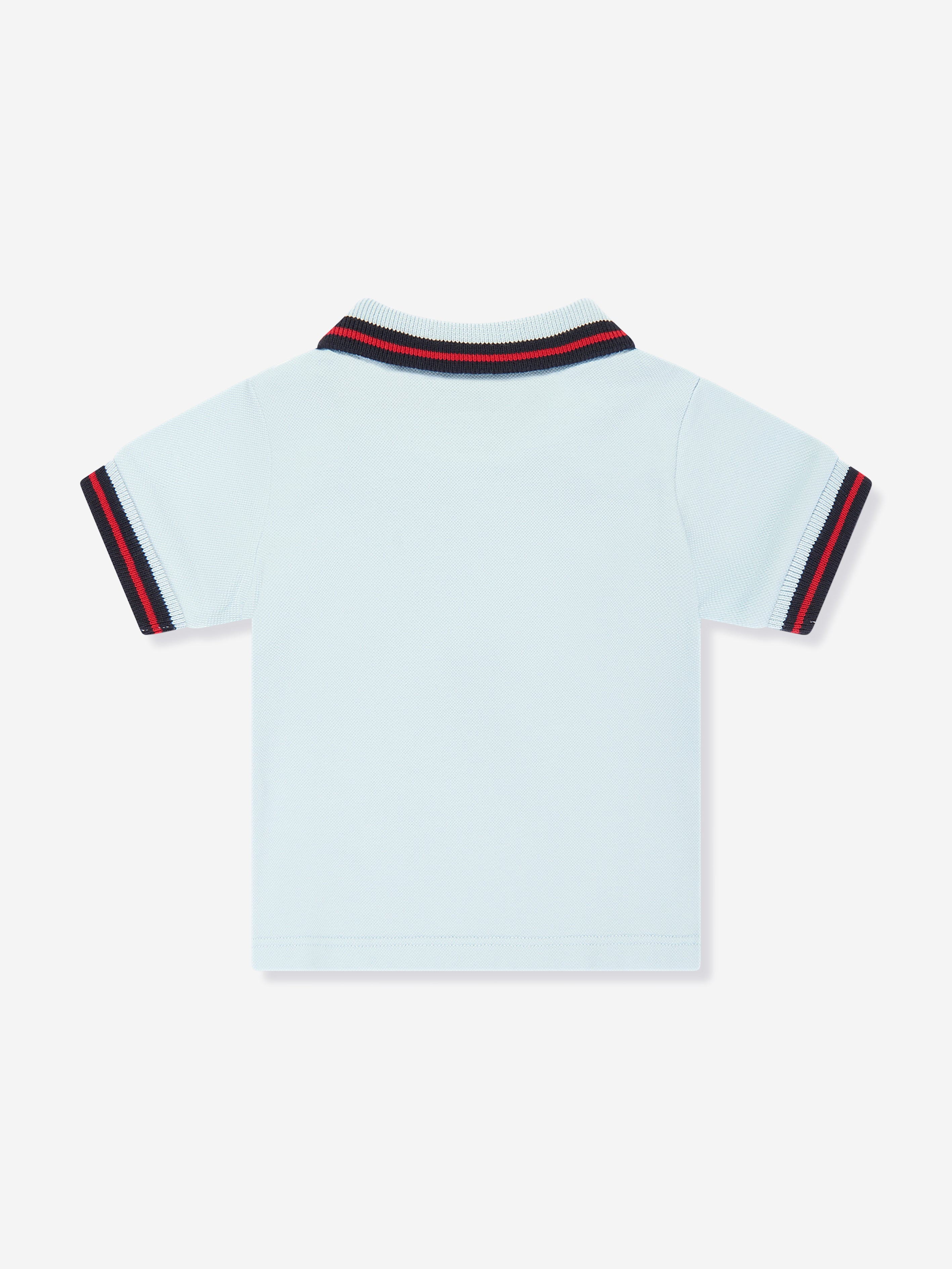 Moncler Enfant Baby Boys Logo Polo Shirt in Blue