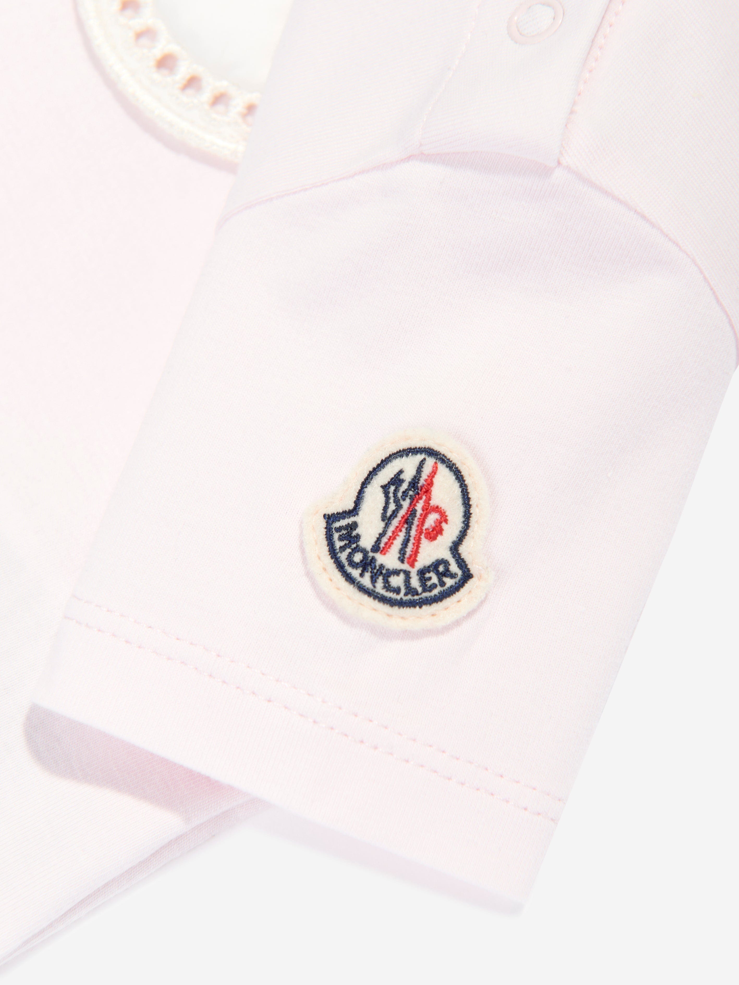 Moncler Enfant Baby Girls Logo T-Shirt in Pink