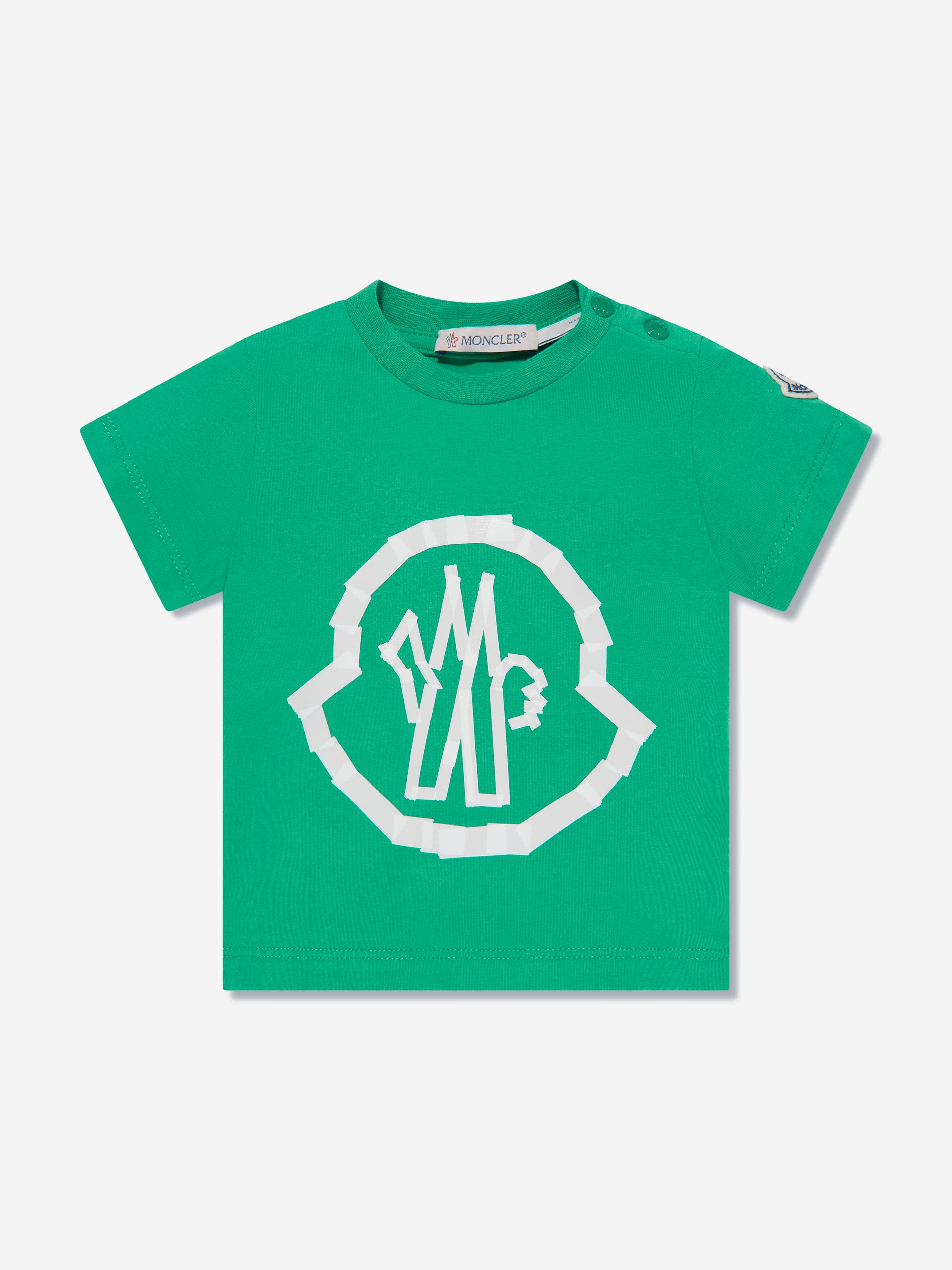 Moncler Enfant Baby Boys Logo T-Shirt in Green