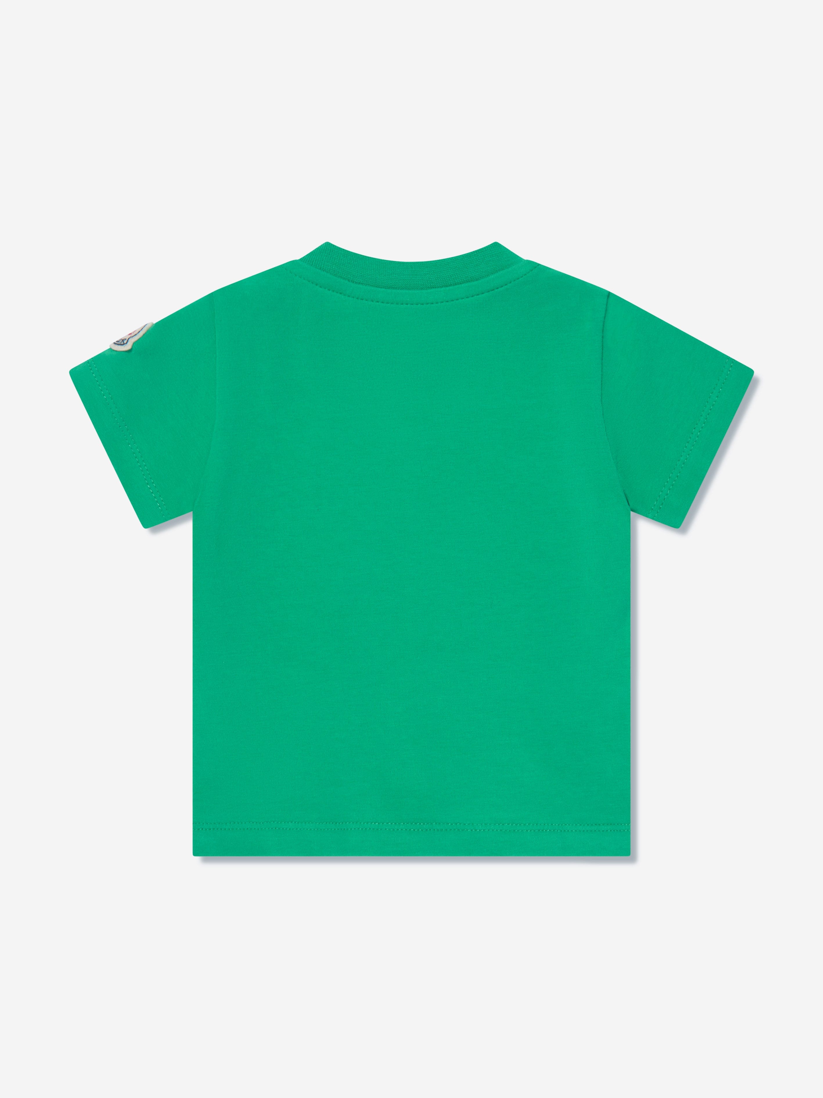 Moncler Enfant Baby Boys Logo T-Shirt in Green