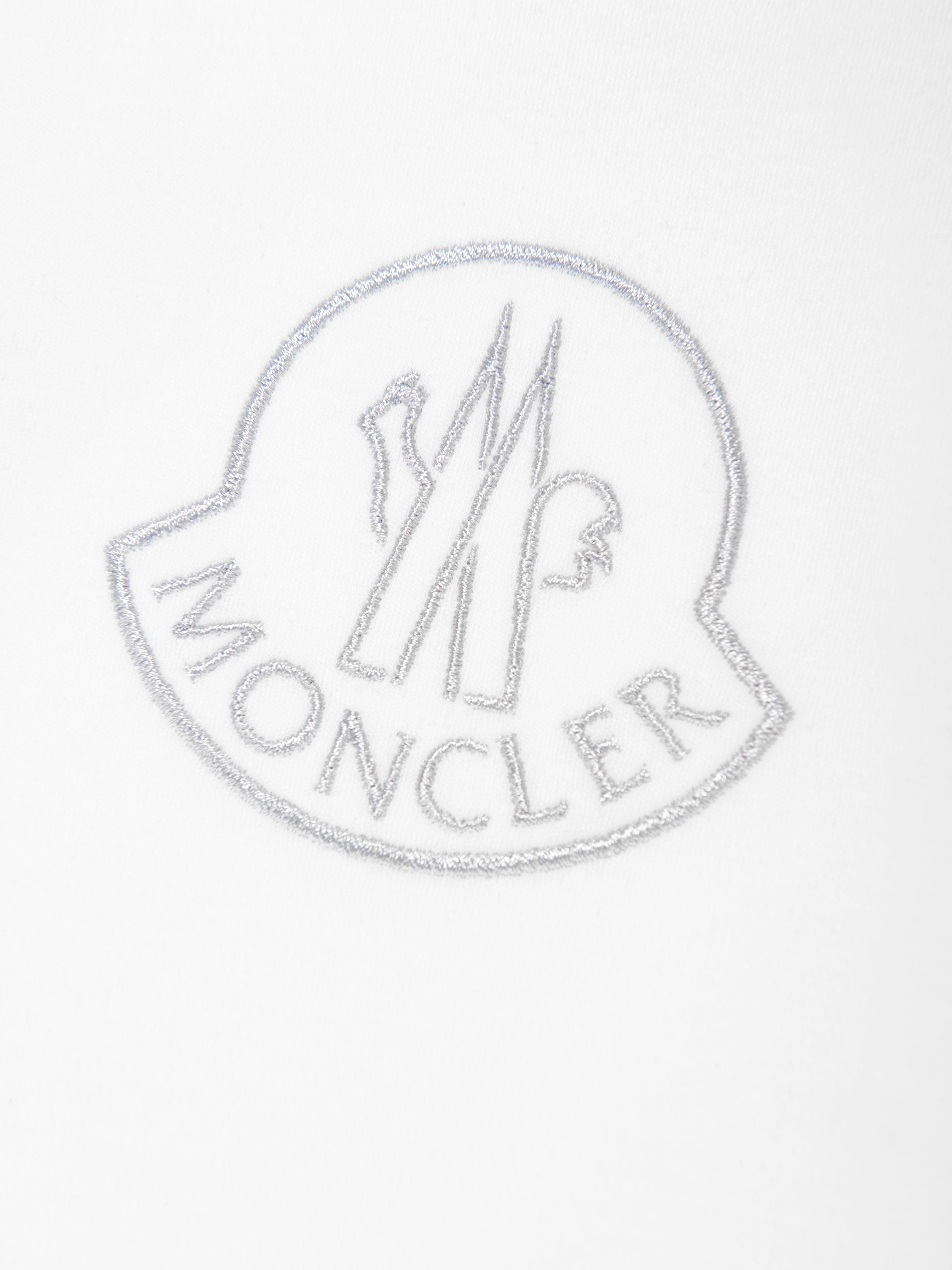 Moncler Enfant Baby Logo Bodysuit in White