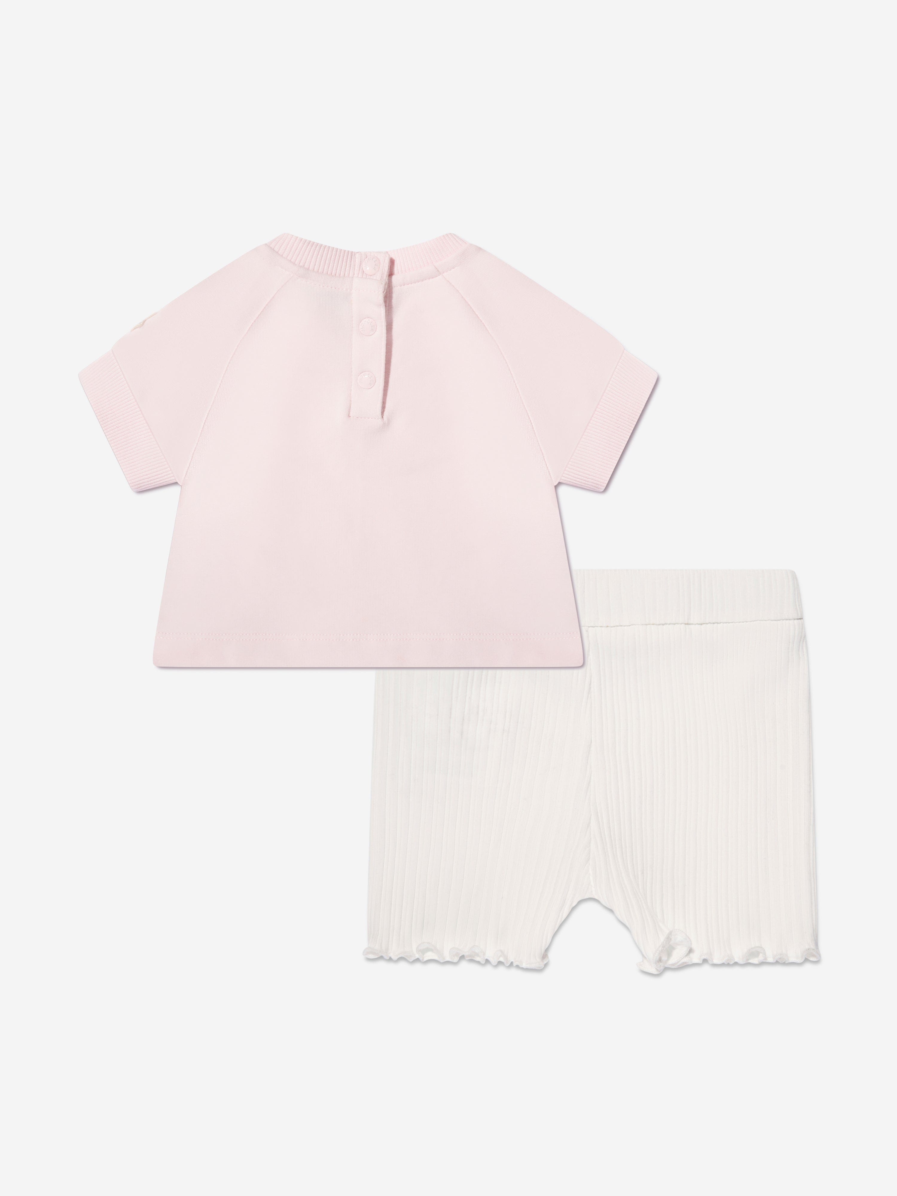 Moncler Enfant Baby Girls Short Set in Pink