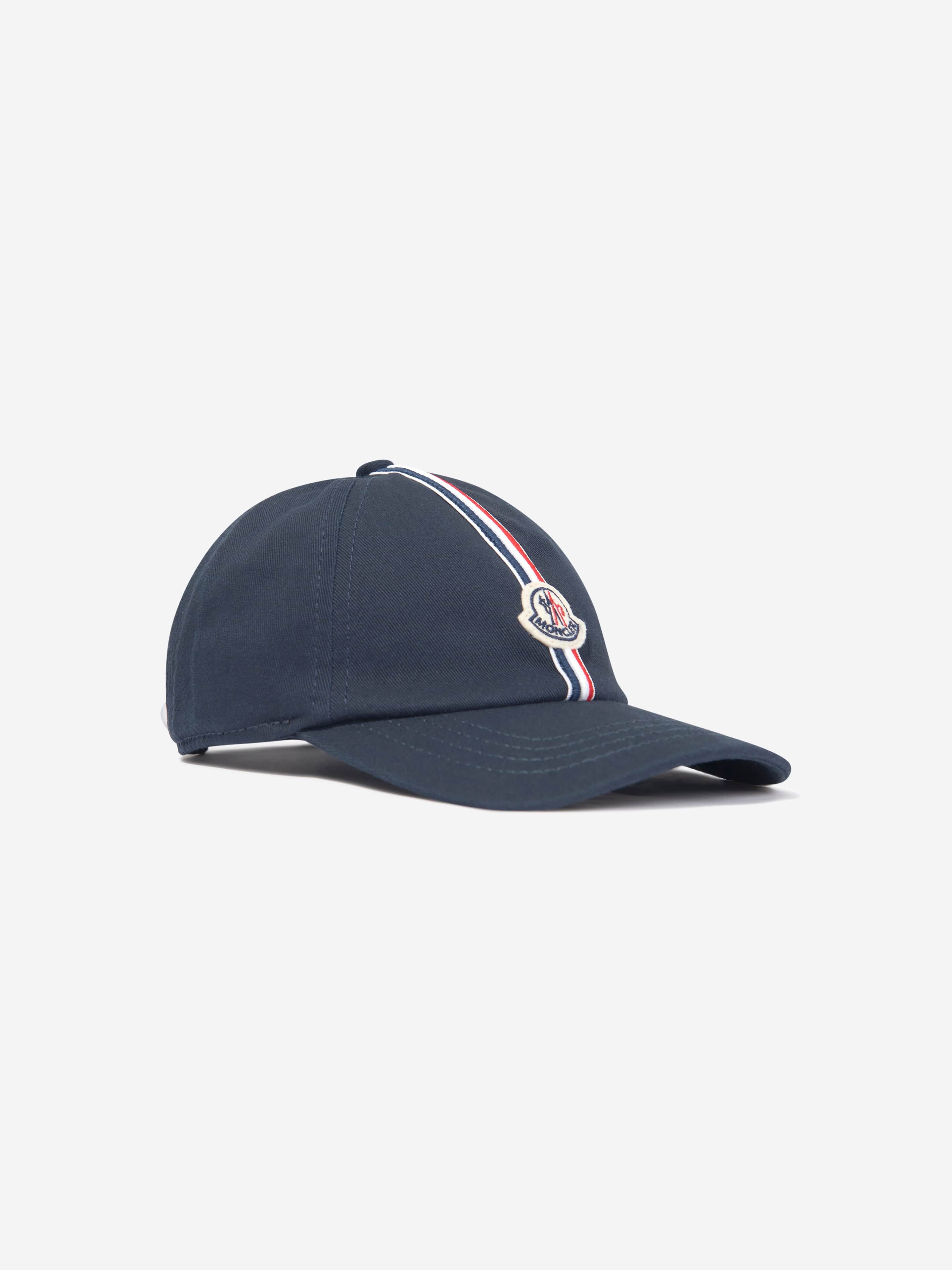 Moncler Enfant Boys Logo Baseball Cap in Navy