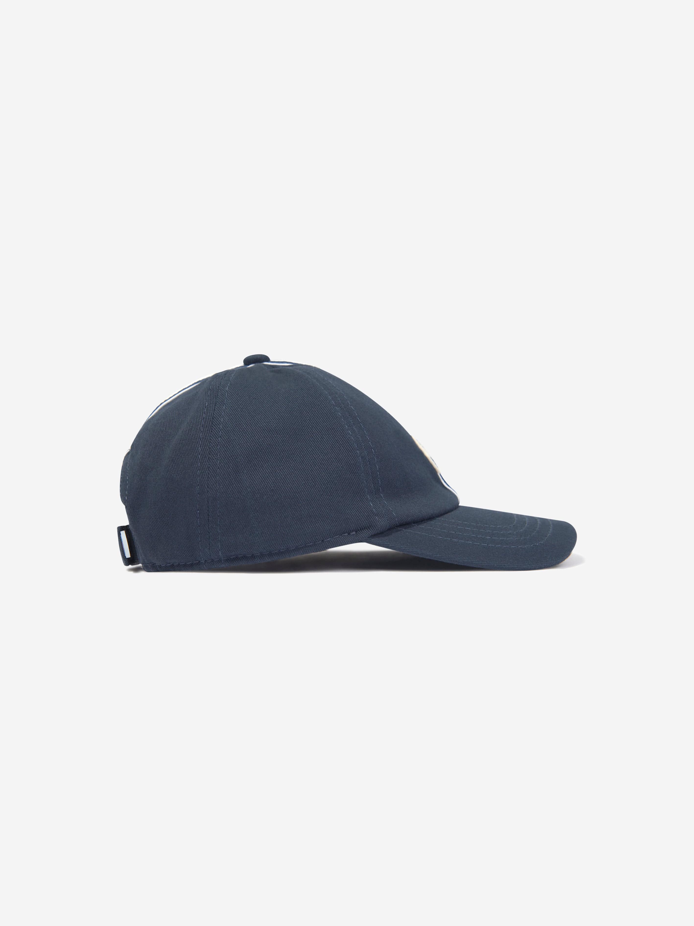 Moncler Enfant Boys Logo Baseball Cap in Navy