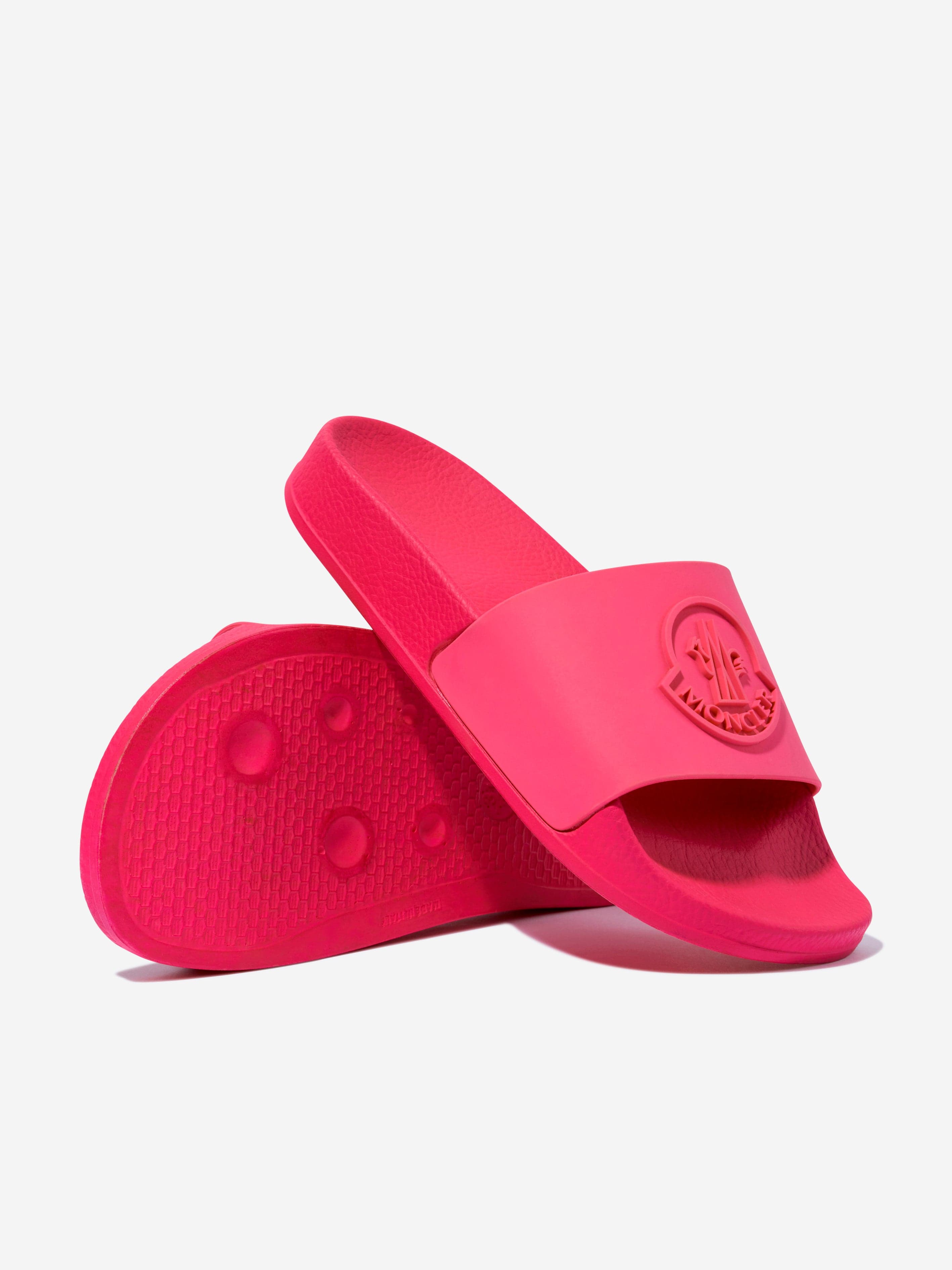 Moncler Enfant Girls Petit Basile Sliders in Pink