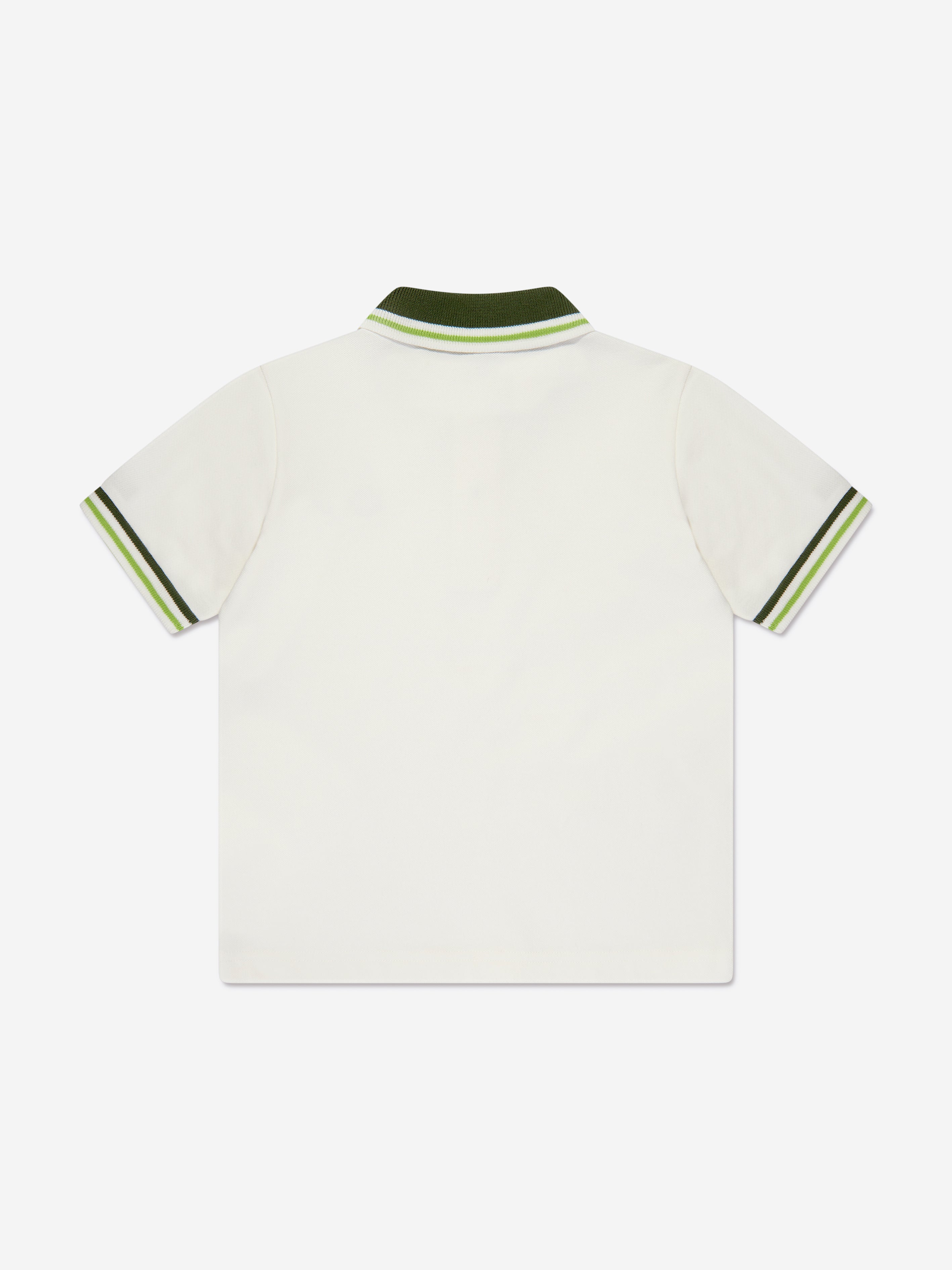 Moncler Enfant Boys Logo Polo Shirt in Green