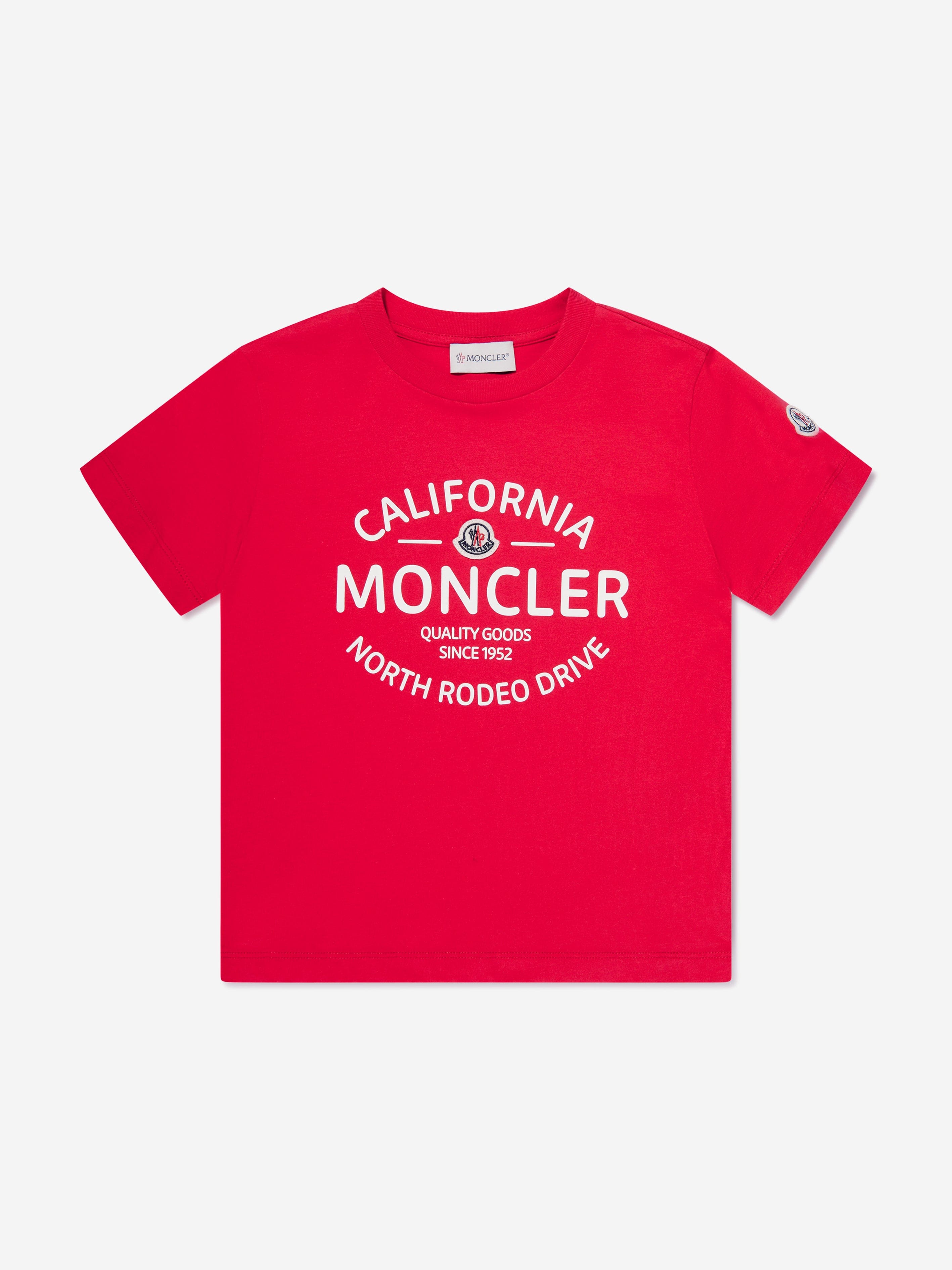 Moncler Enfant Boys Ride The Waves T-Shirt in Red