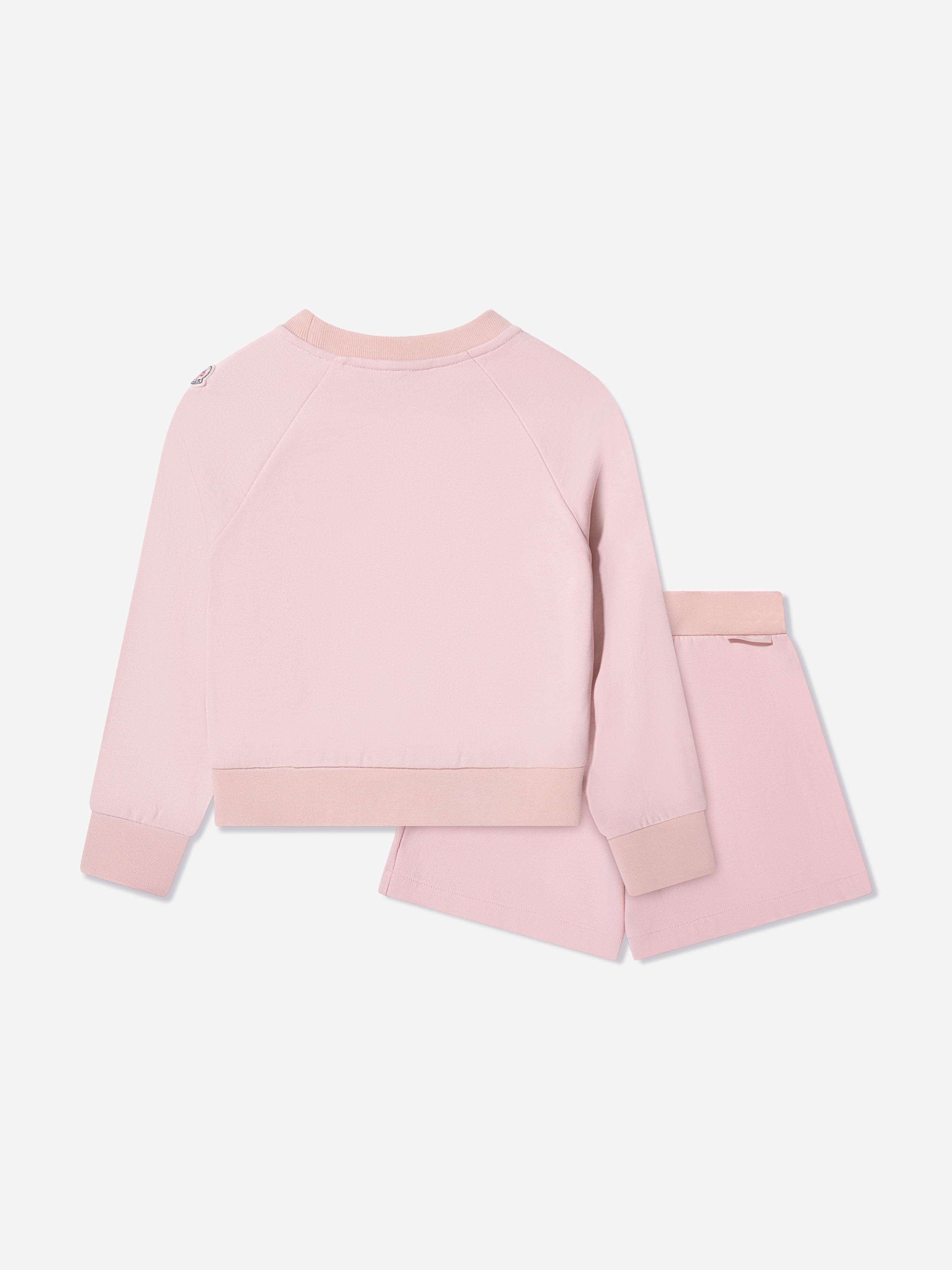 Moncler Enfant Girls Sweater and Shorts Set in Pink