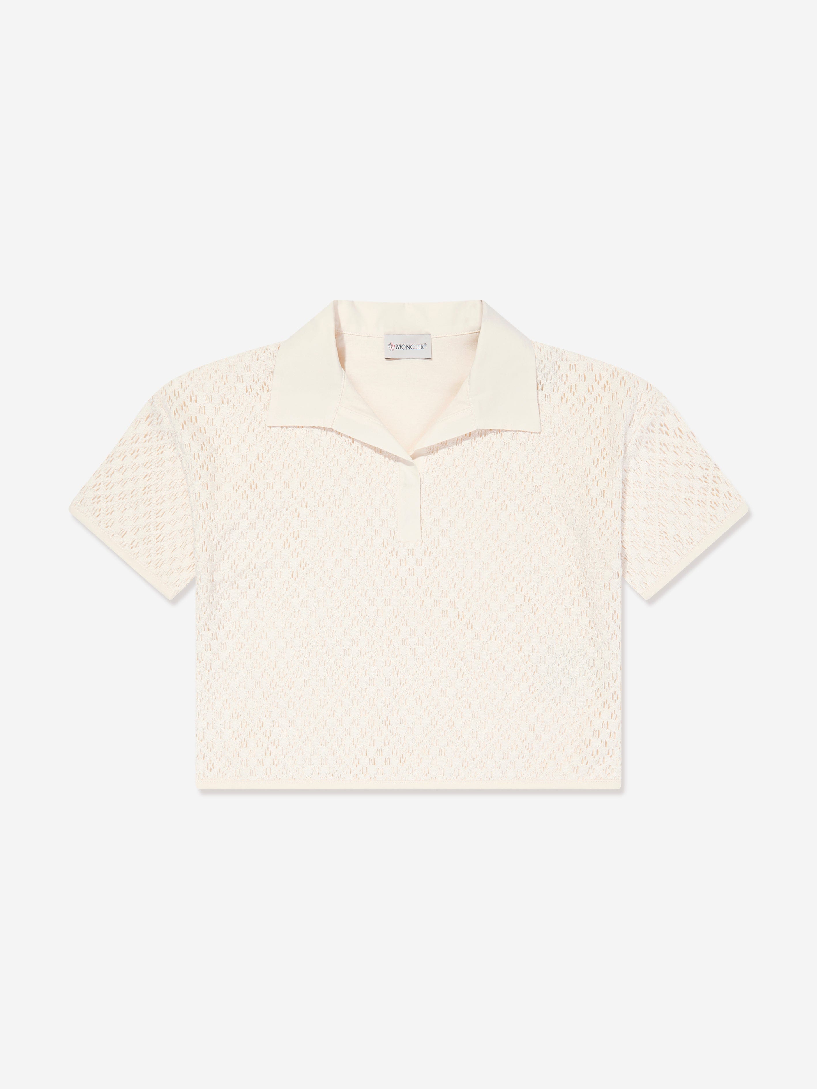 Moncler Enfant Girls Short Set in Ivory