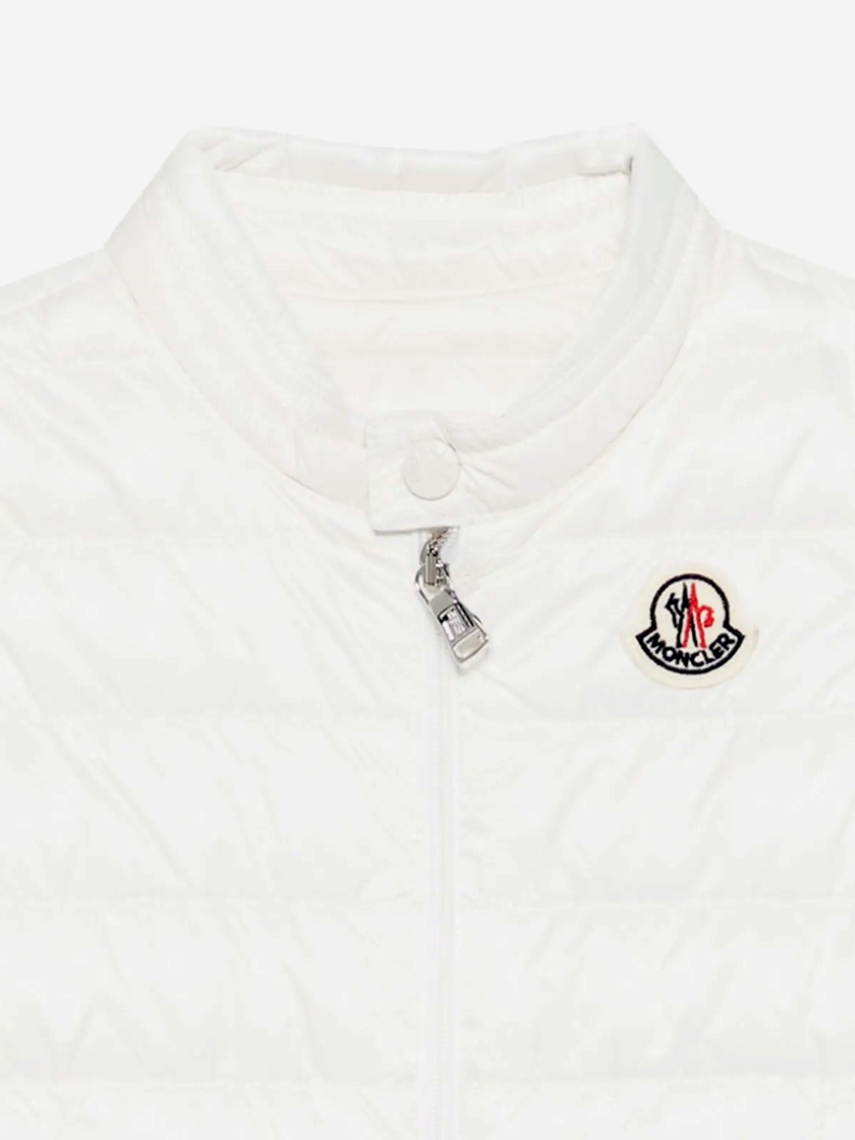 Moncler Enfant Baby Boys Down Padded New Amaury Gilet in Ivory