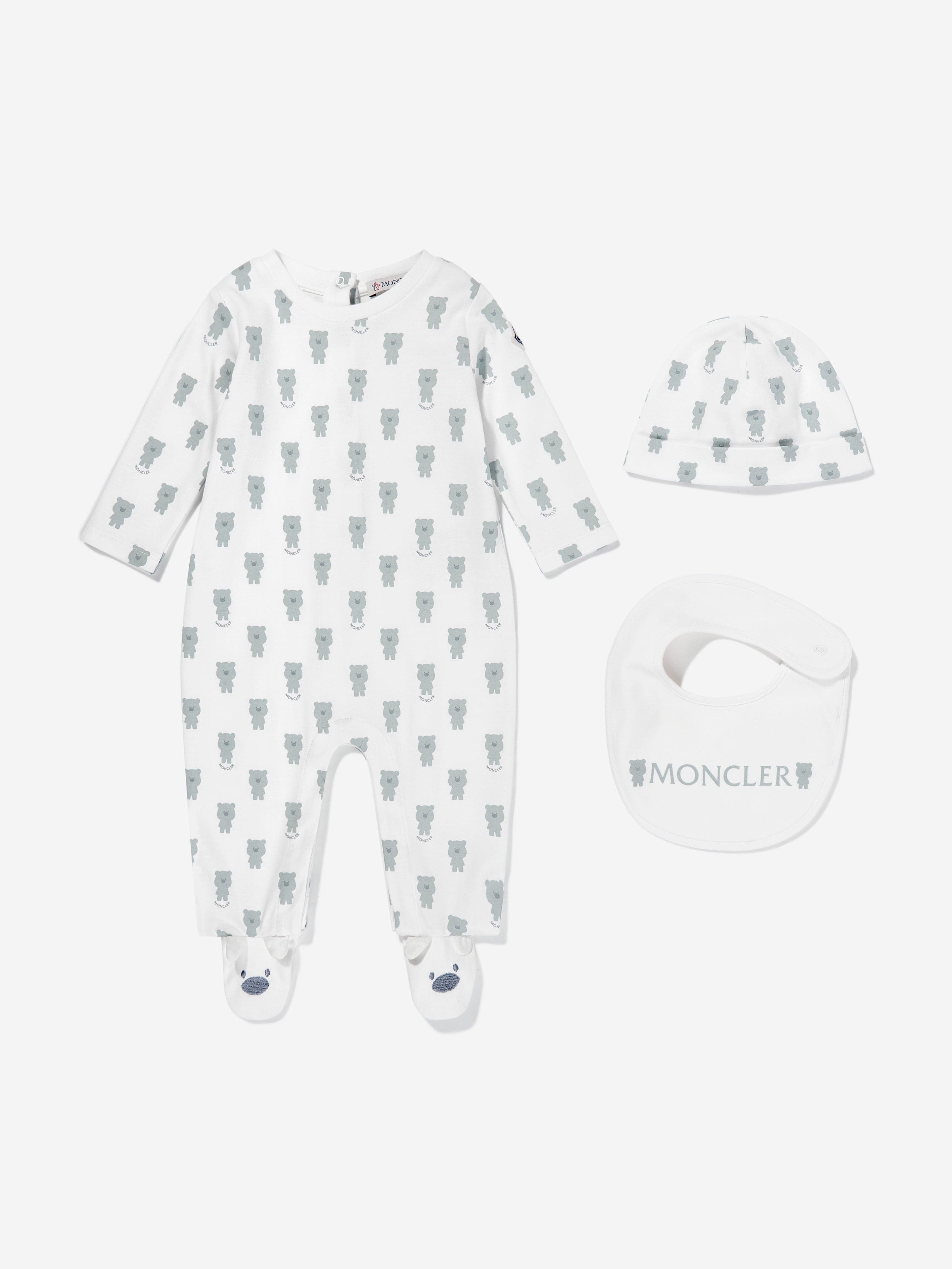 Moncler Enfant Baby Boys Babygrow Set in Ivory