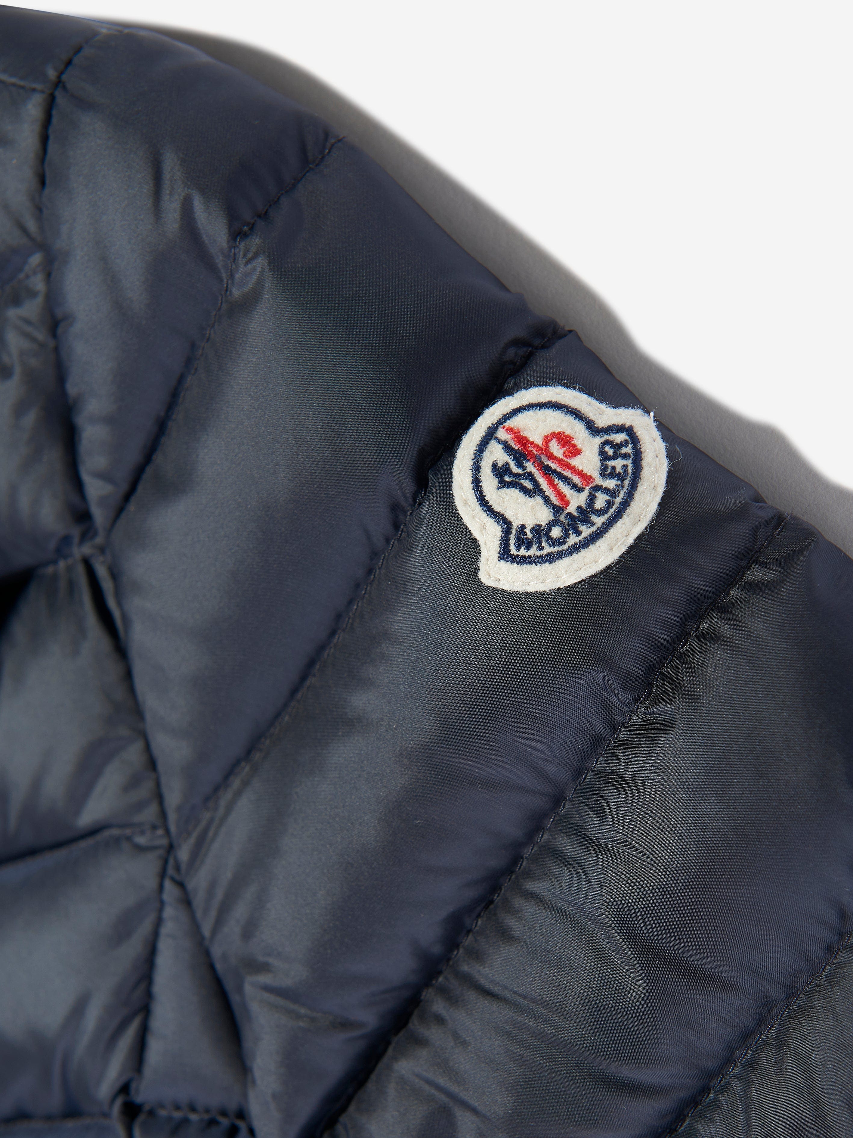 Moncler Enfant Girls Down Padded Ige Jacket in Navy