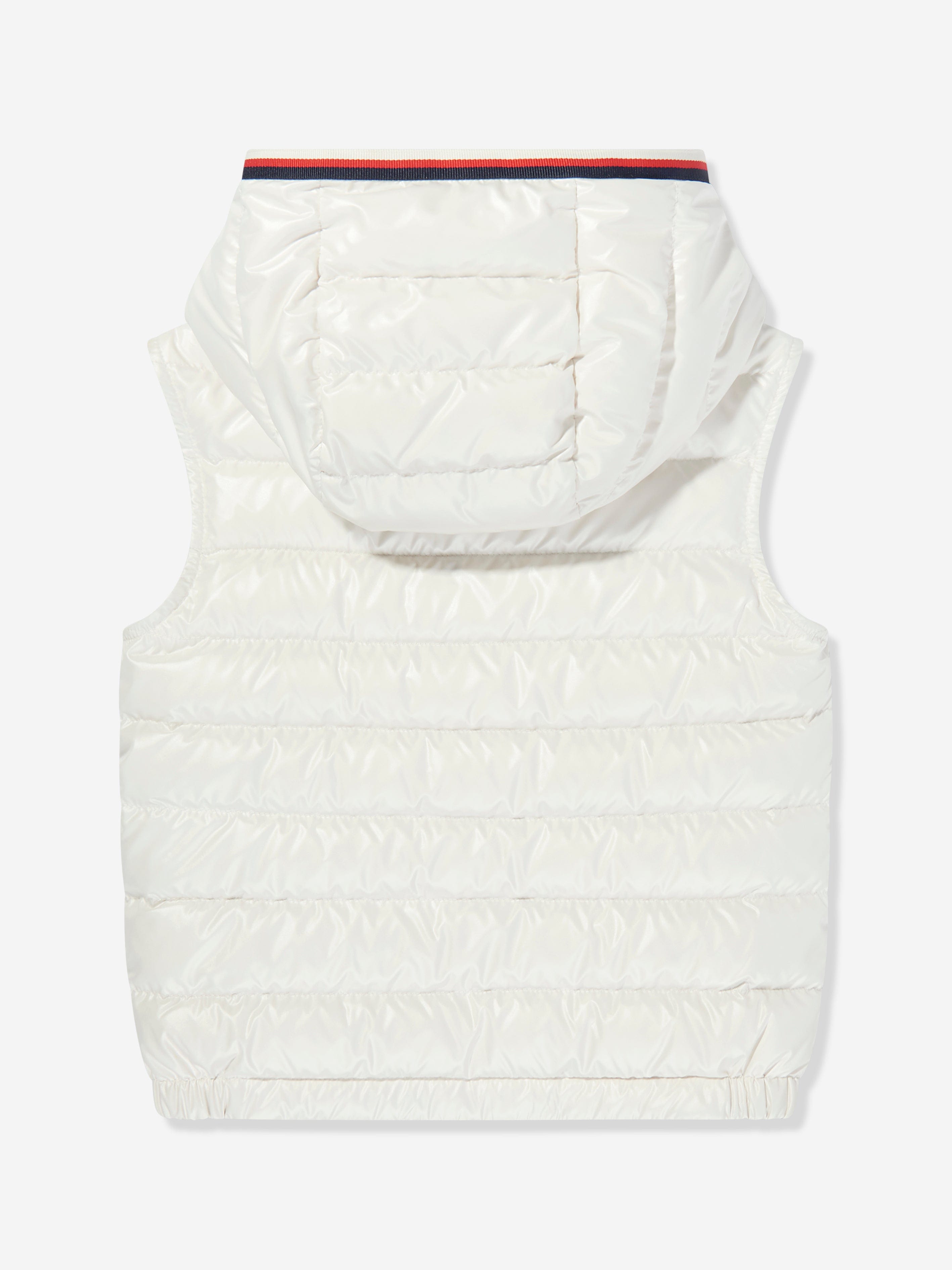 Moncler Enfant Boys Down Padded Dorcas Gilet in ivory