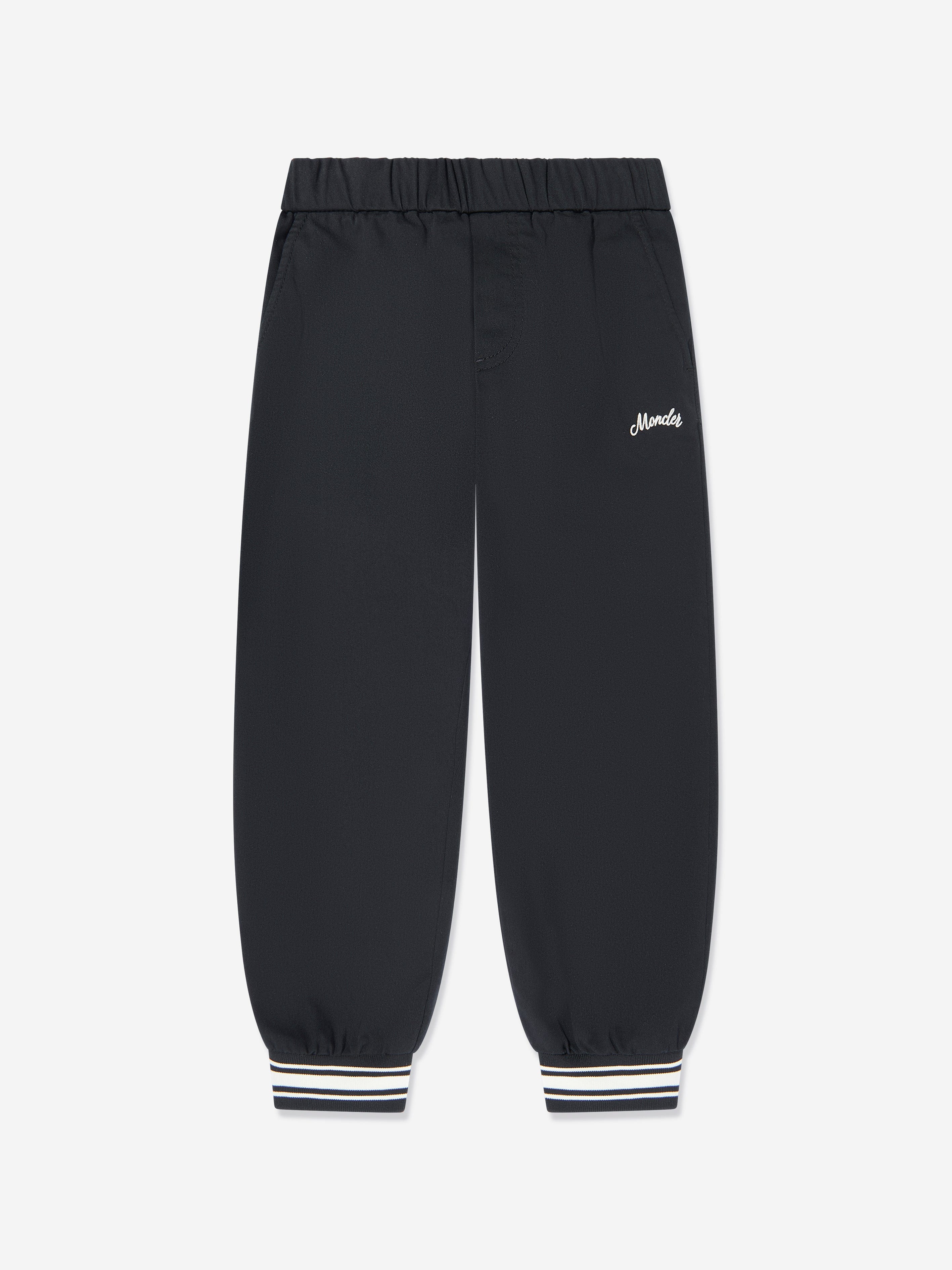 Moncler Enfant Boys Logo Joggers in Black