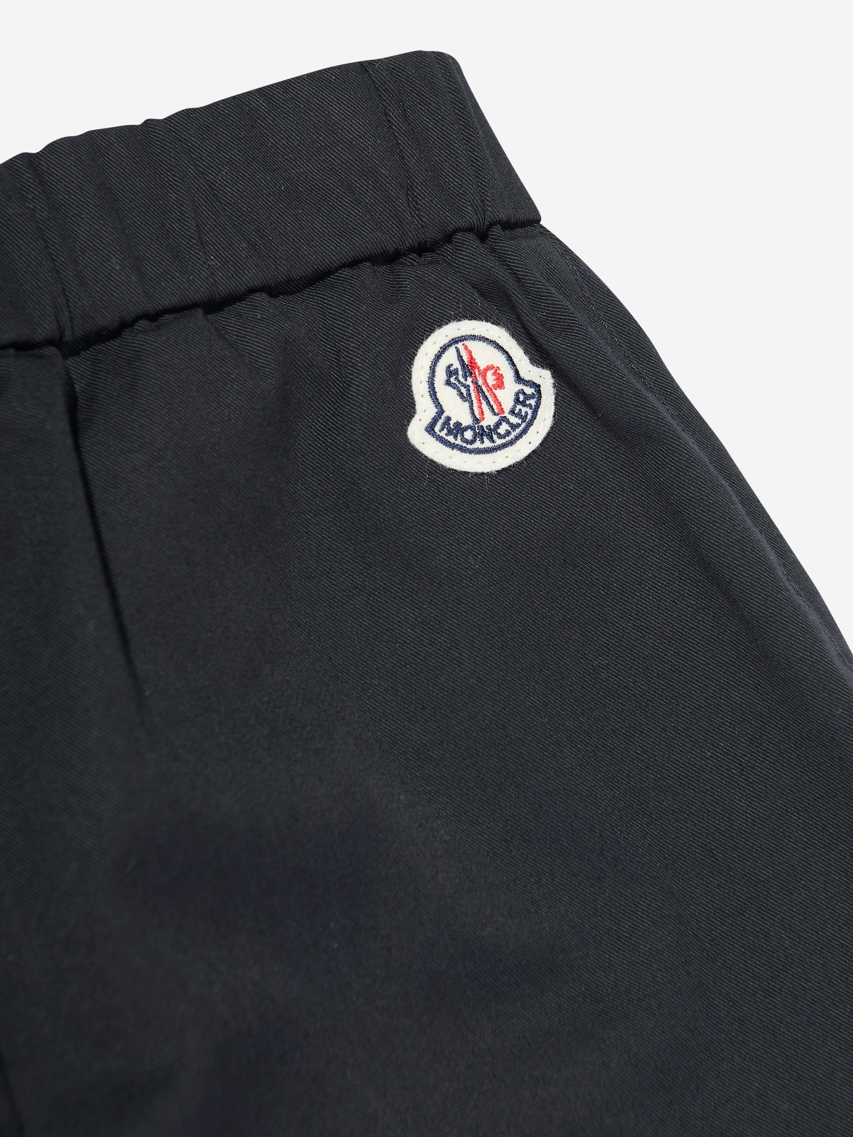 Moncler Enfant Boys Logo Joggers in Black