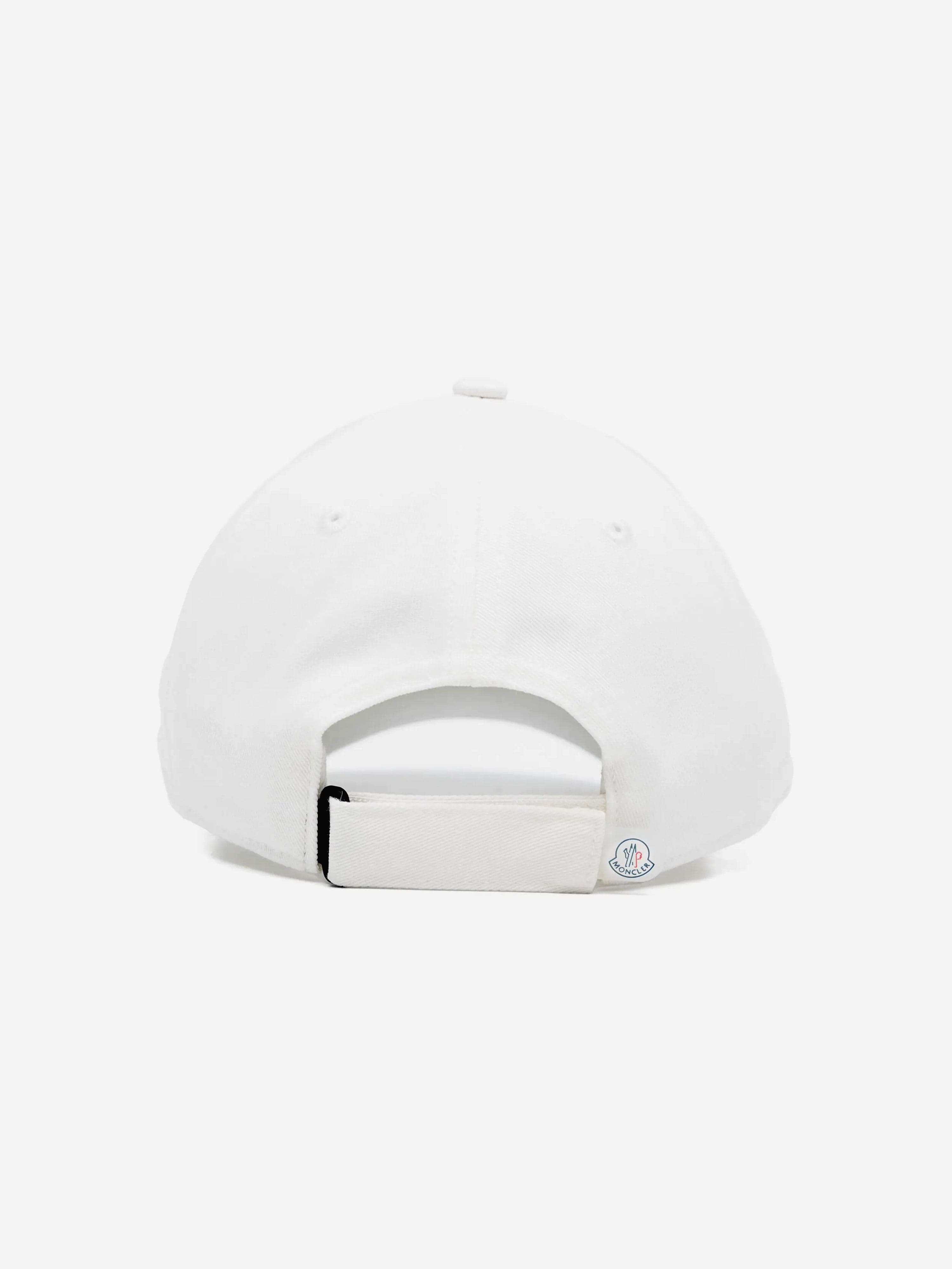 Moncler Enfant Boys Logo Cap in White