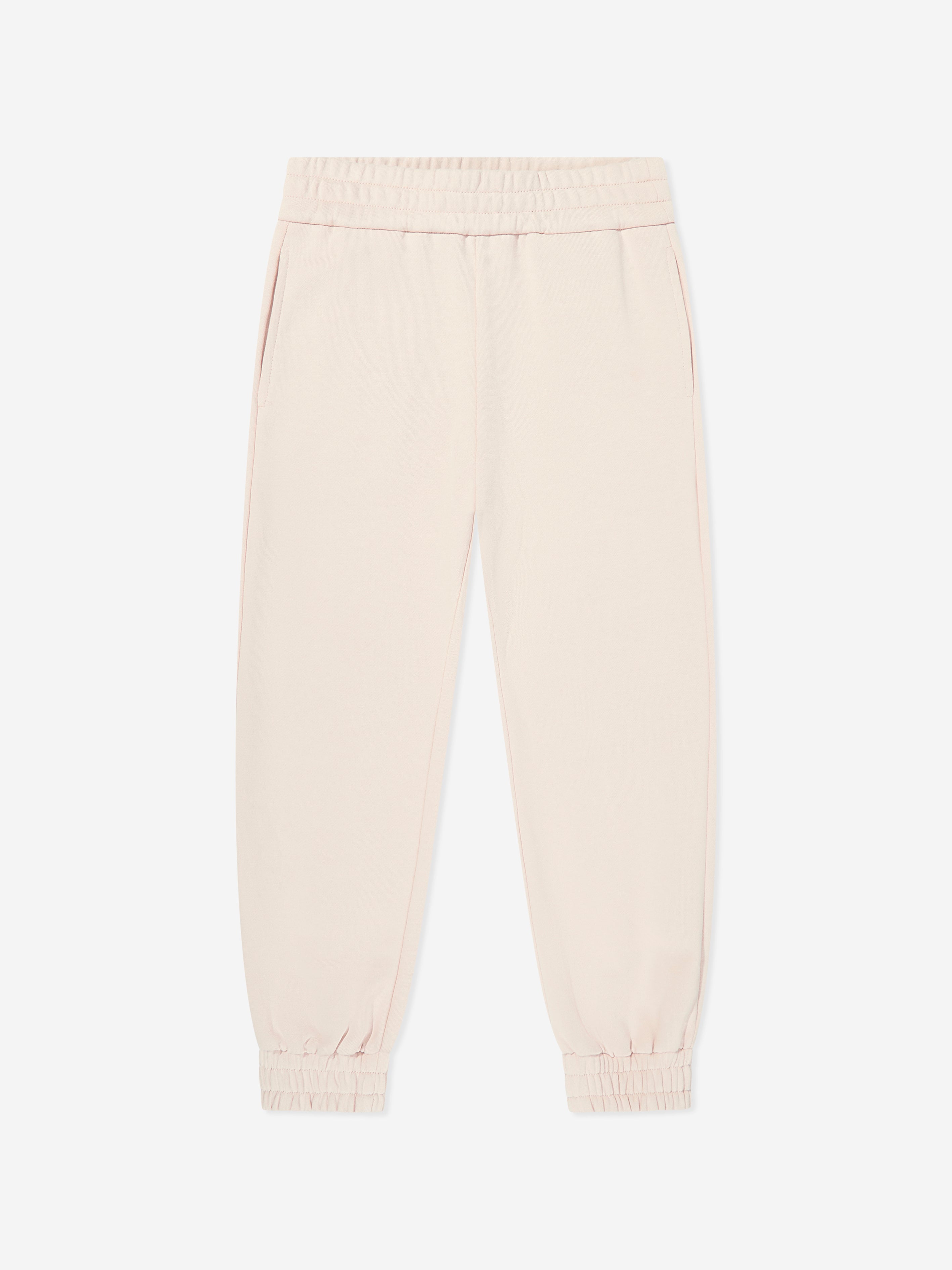Moncler Enfant Girls Branded Joggers in Pink