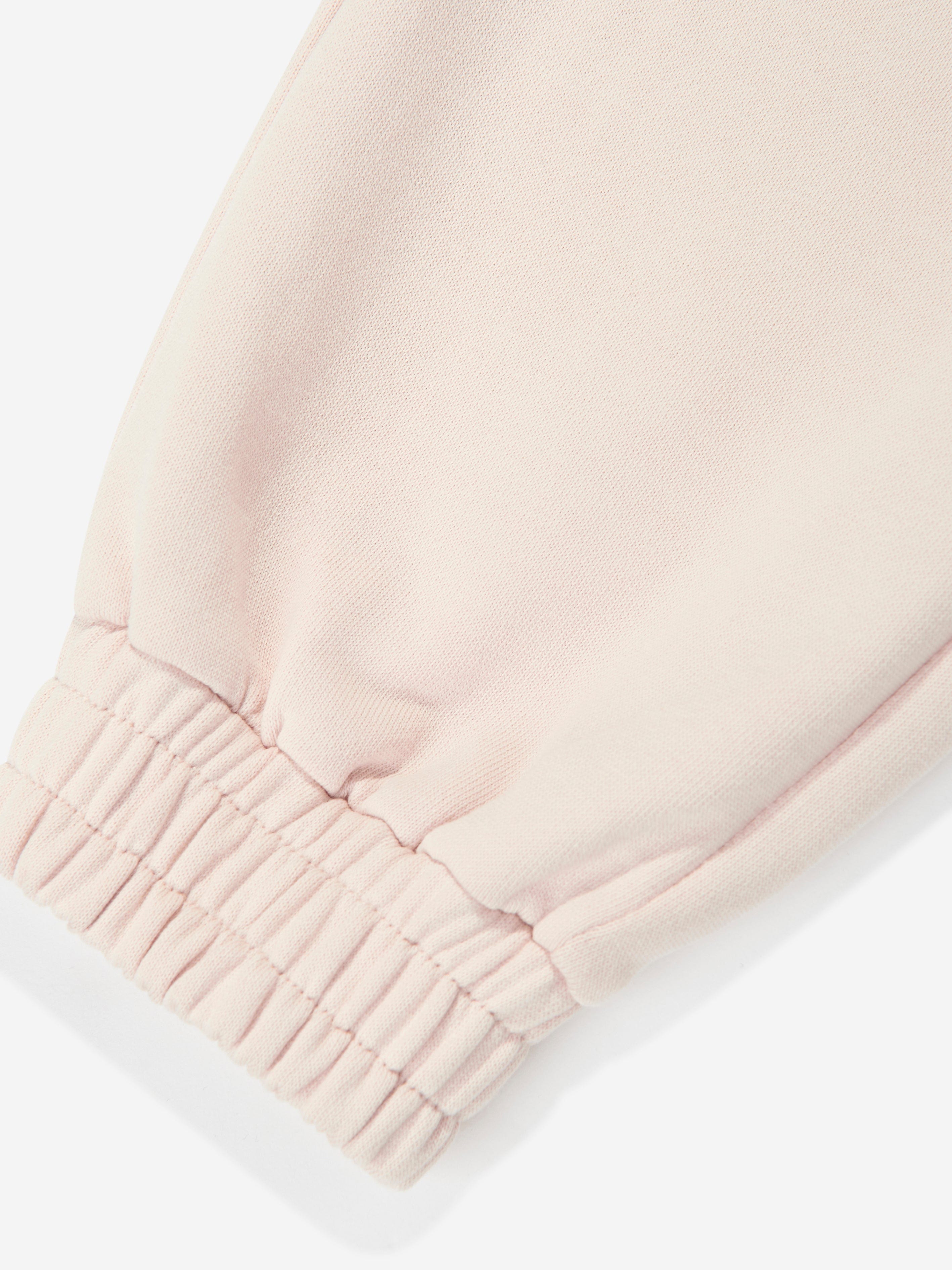 Moncler Enfant Girls Branded Joggers in Pink