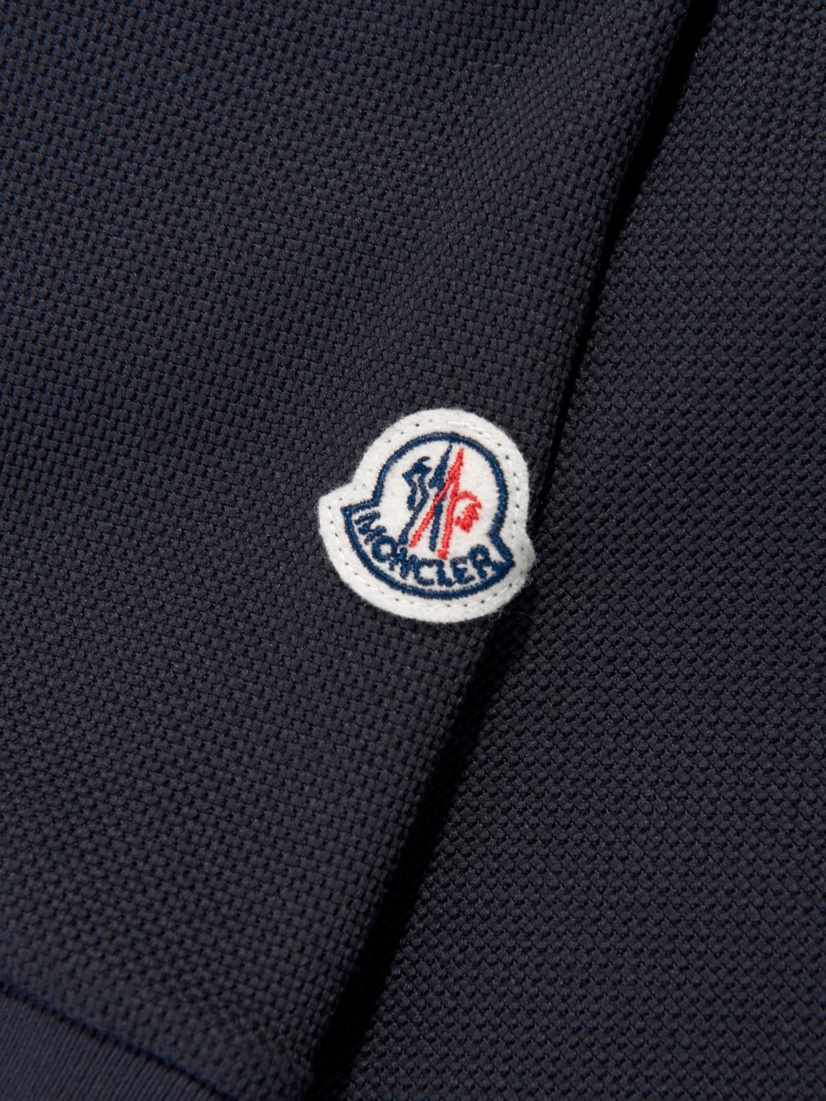 Moncler Enfant Girls Logo Polo Dress in Navy