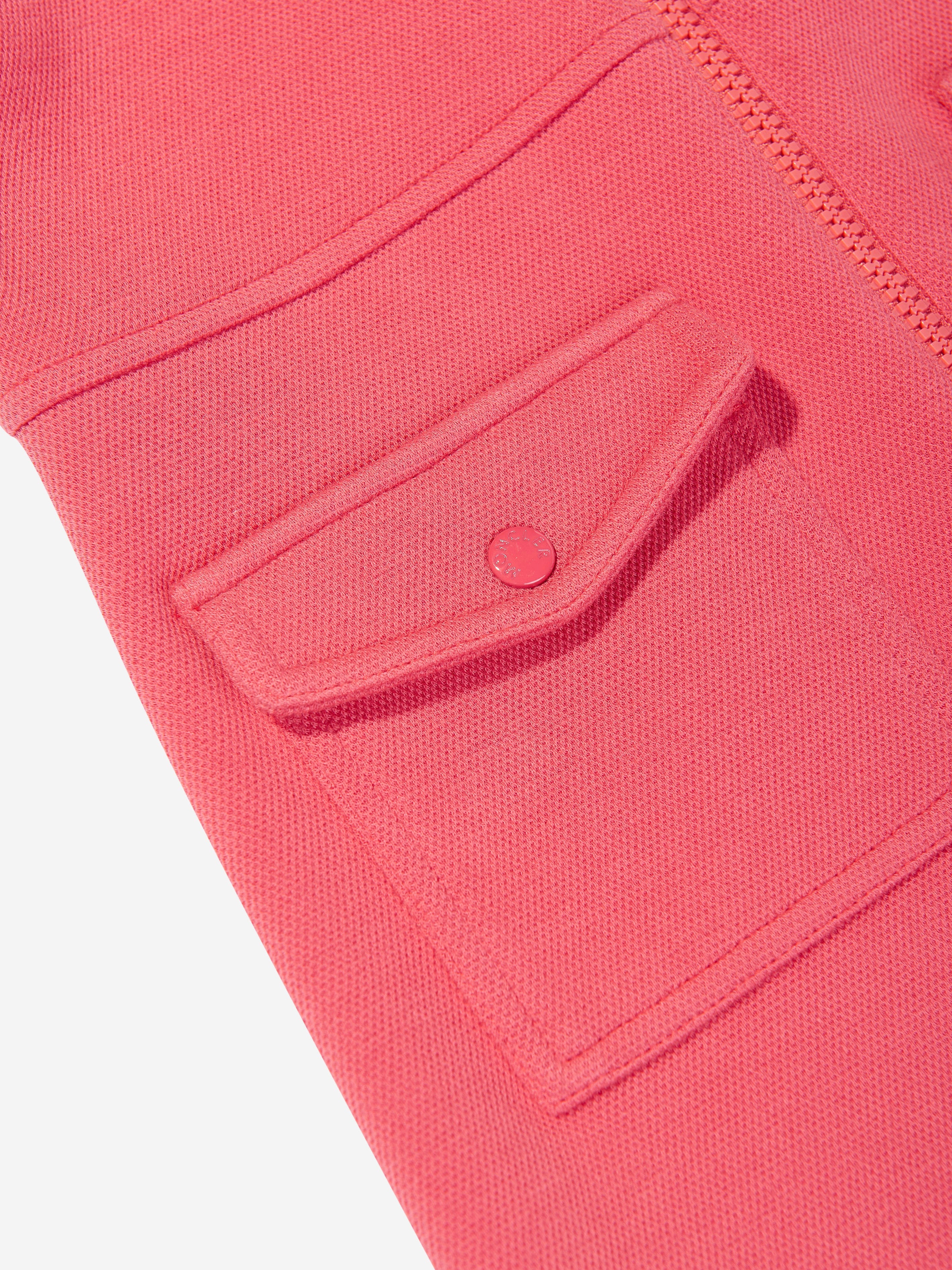 Moncler Enfant Girls Zip Up Dress in Red