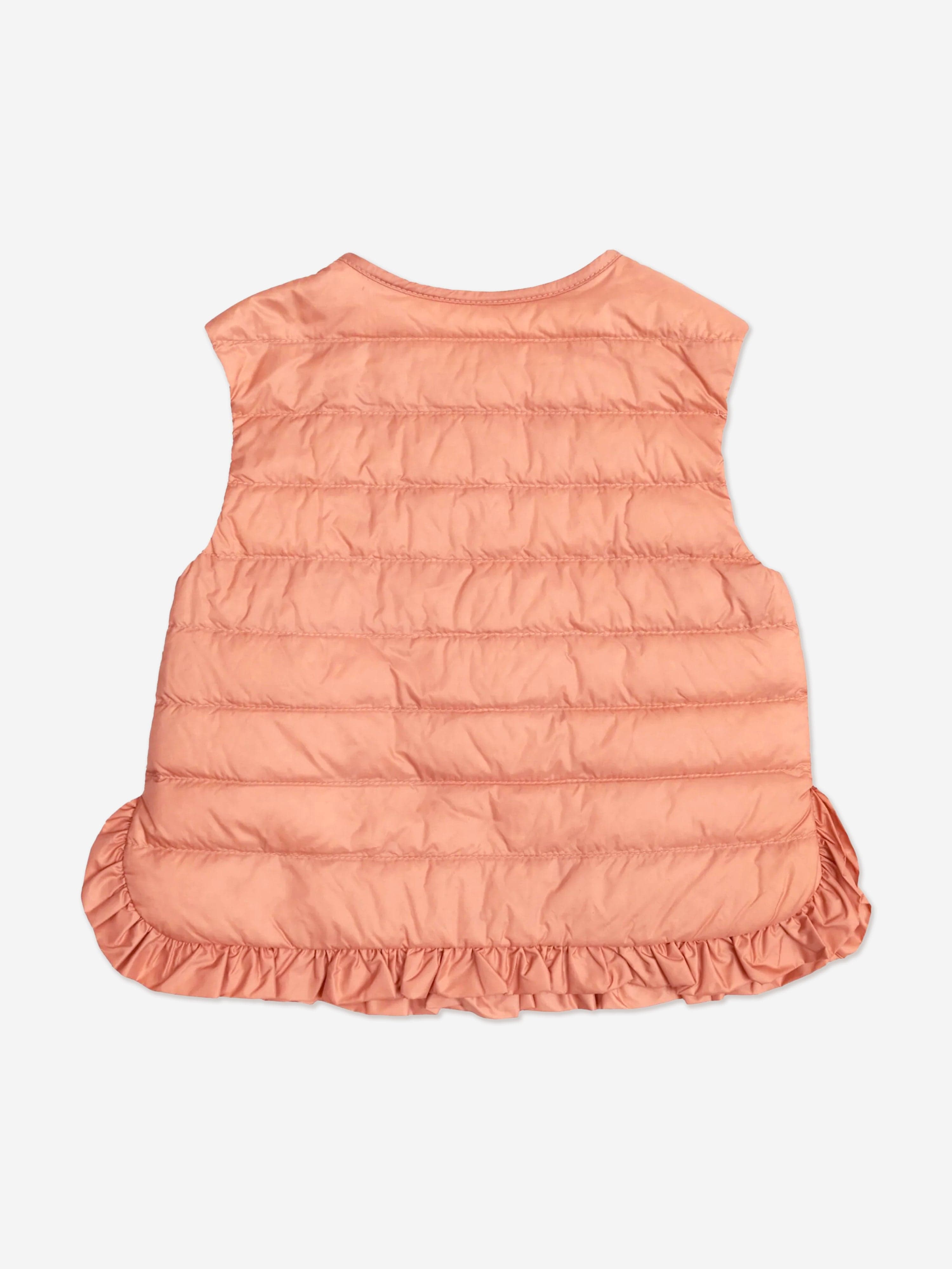 Moncler Enfant Baby Girls Down Padded Portia Gilet in Pink
