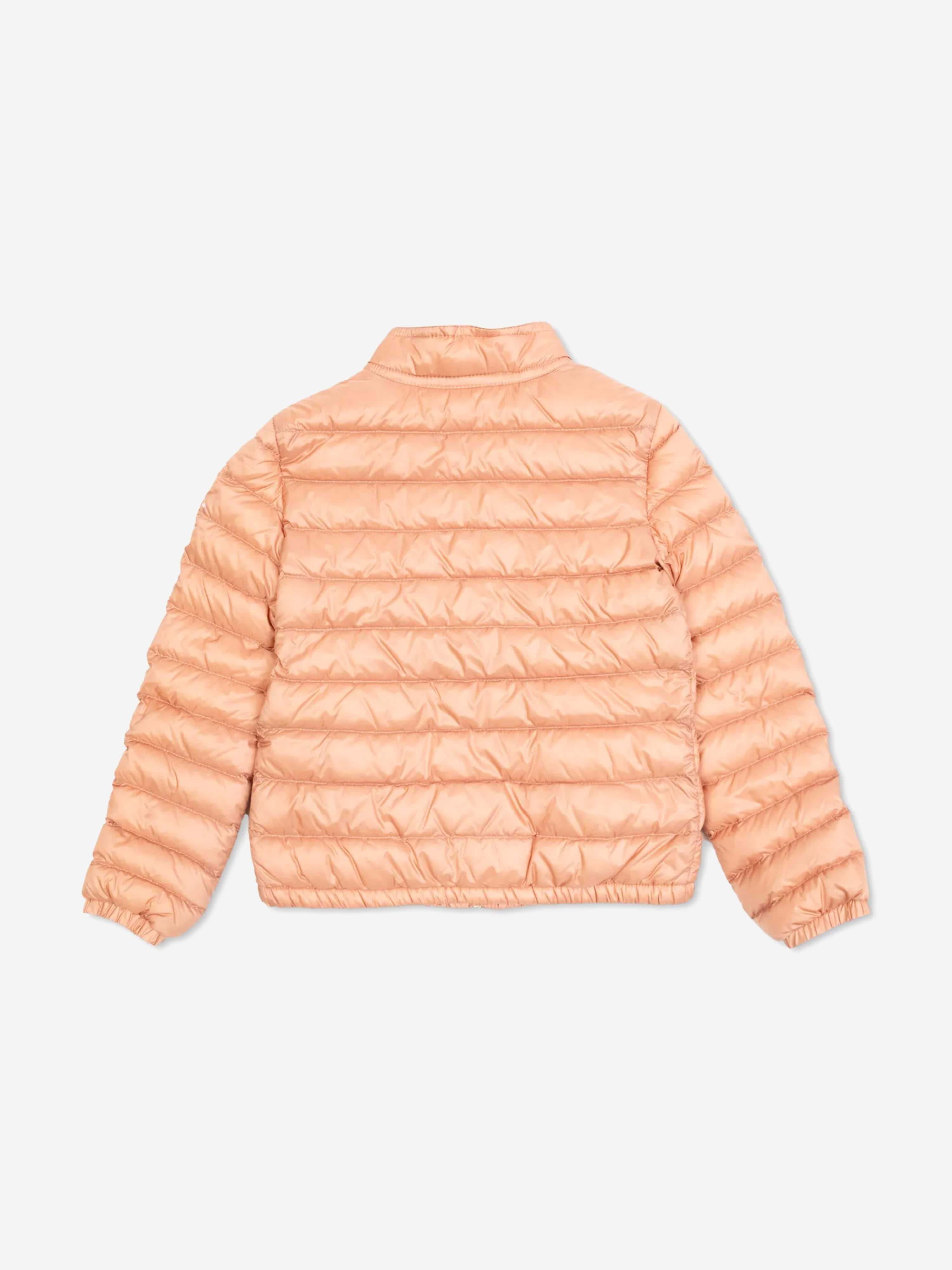 Moncler Enfant Girls Down Padded Lans Jacket in Pink
