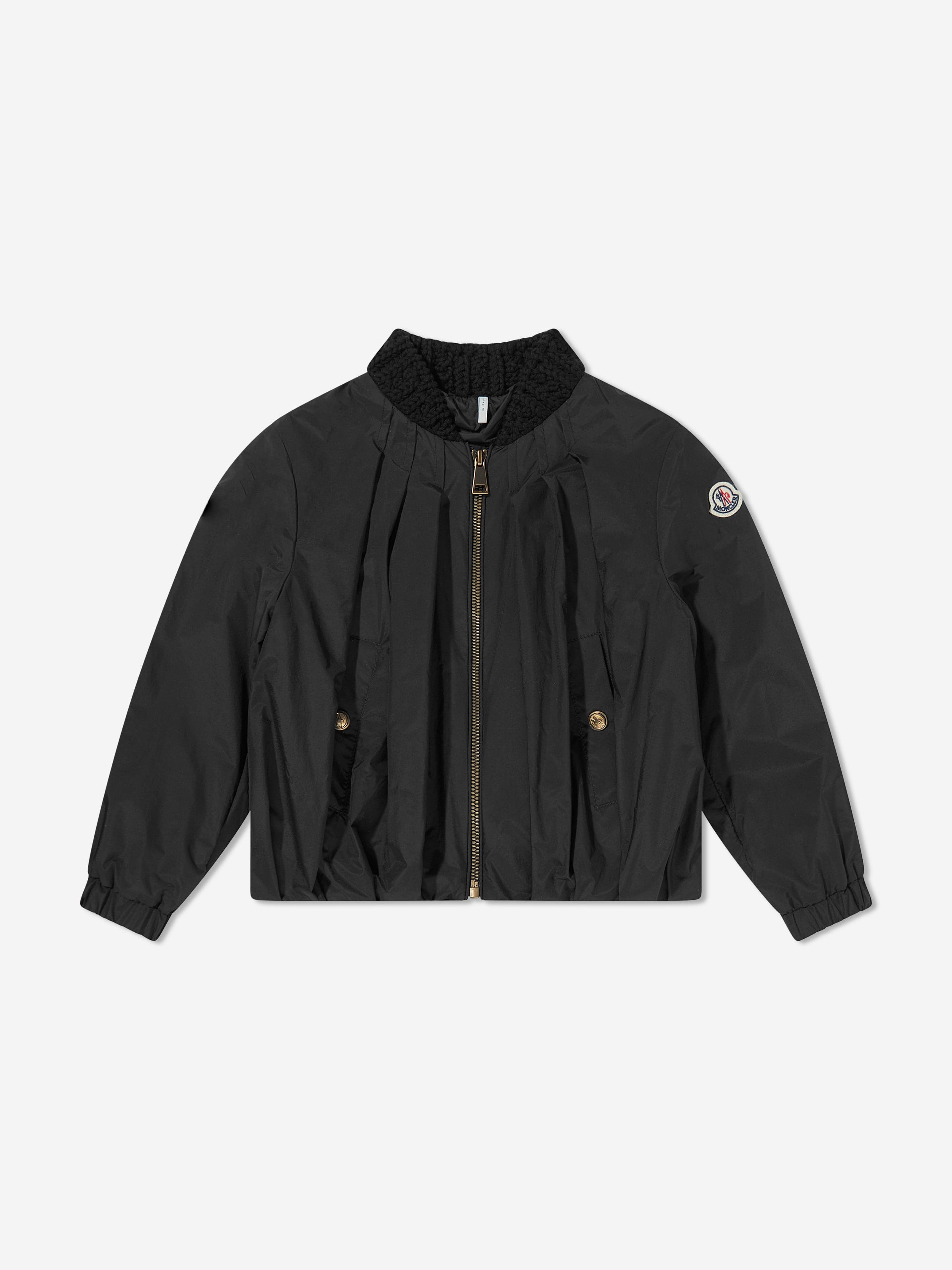 Moncler Enfant Girls Evodia Jacket in Black