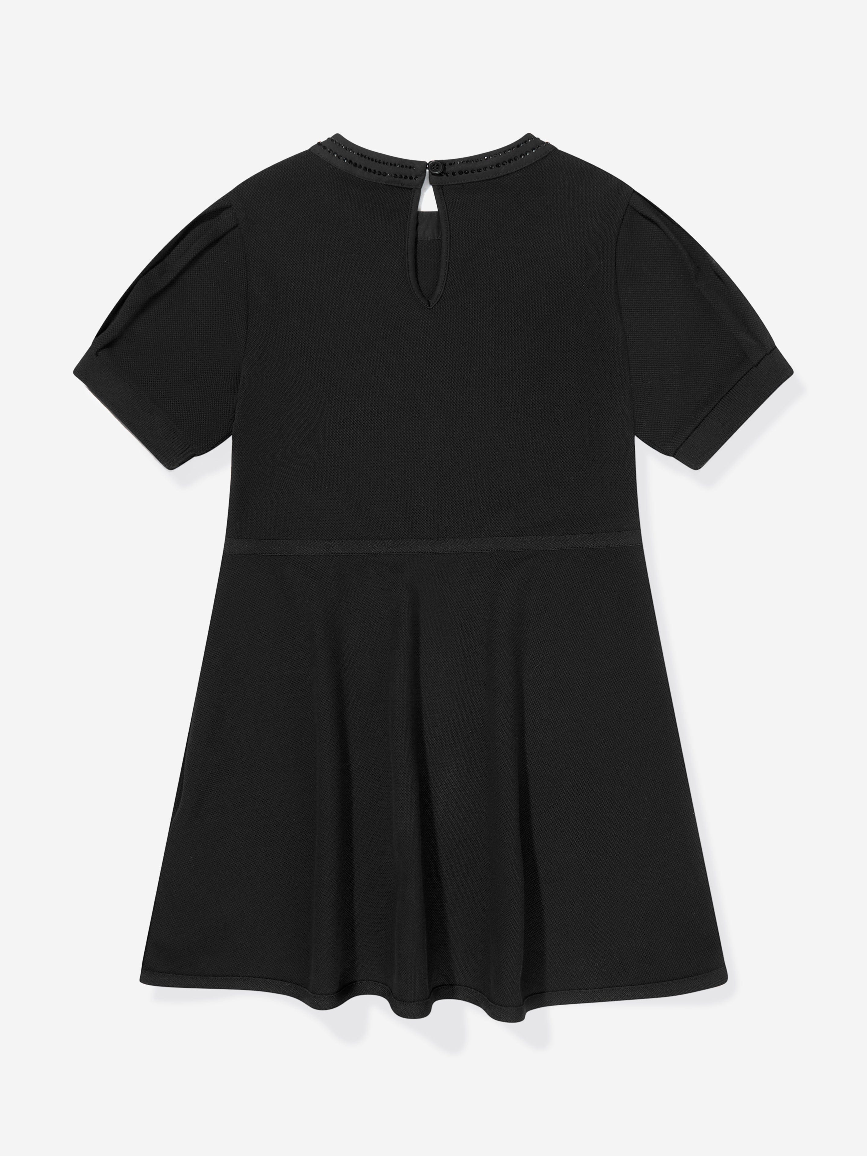 Moncler Enfant Girls Cotton Dress in Black