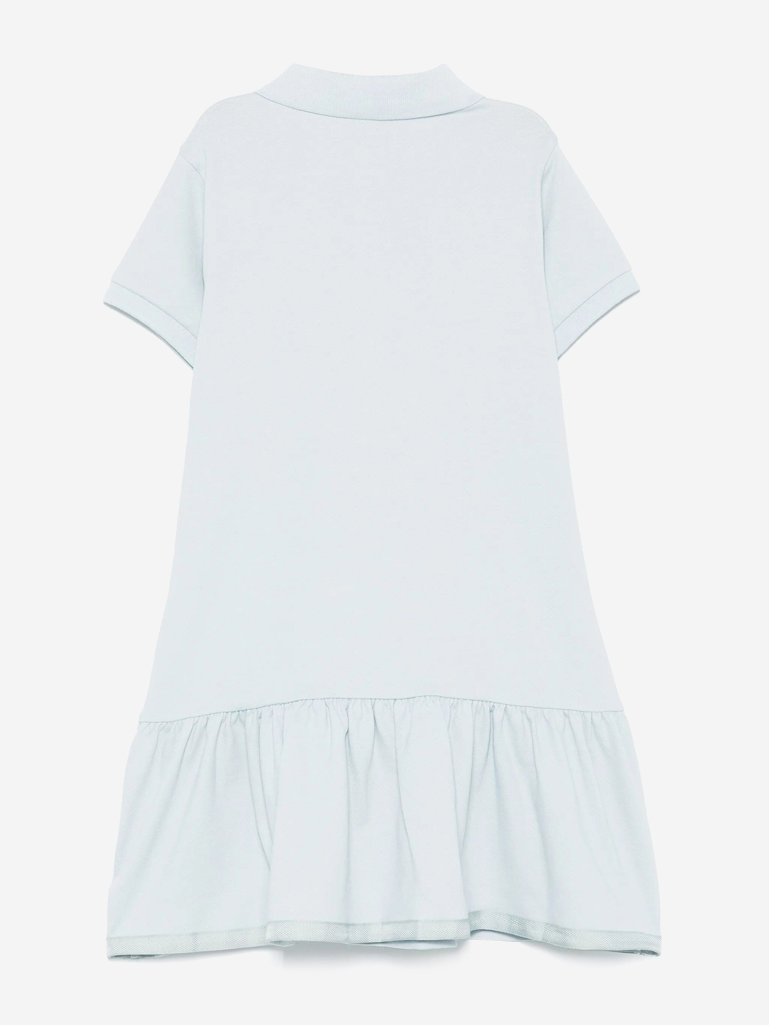 Moncler Enfant Girls Logo Polo Dress in Blue