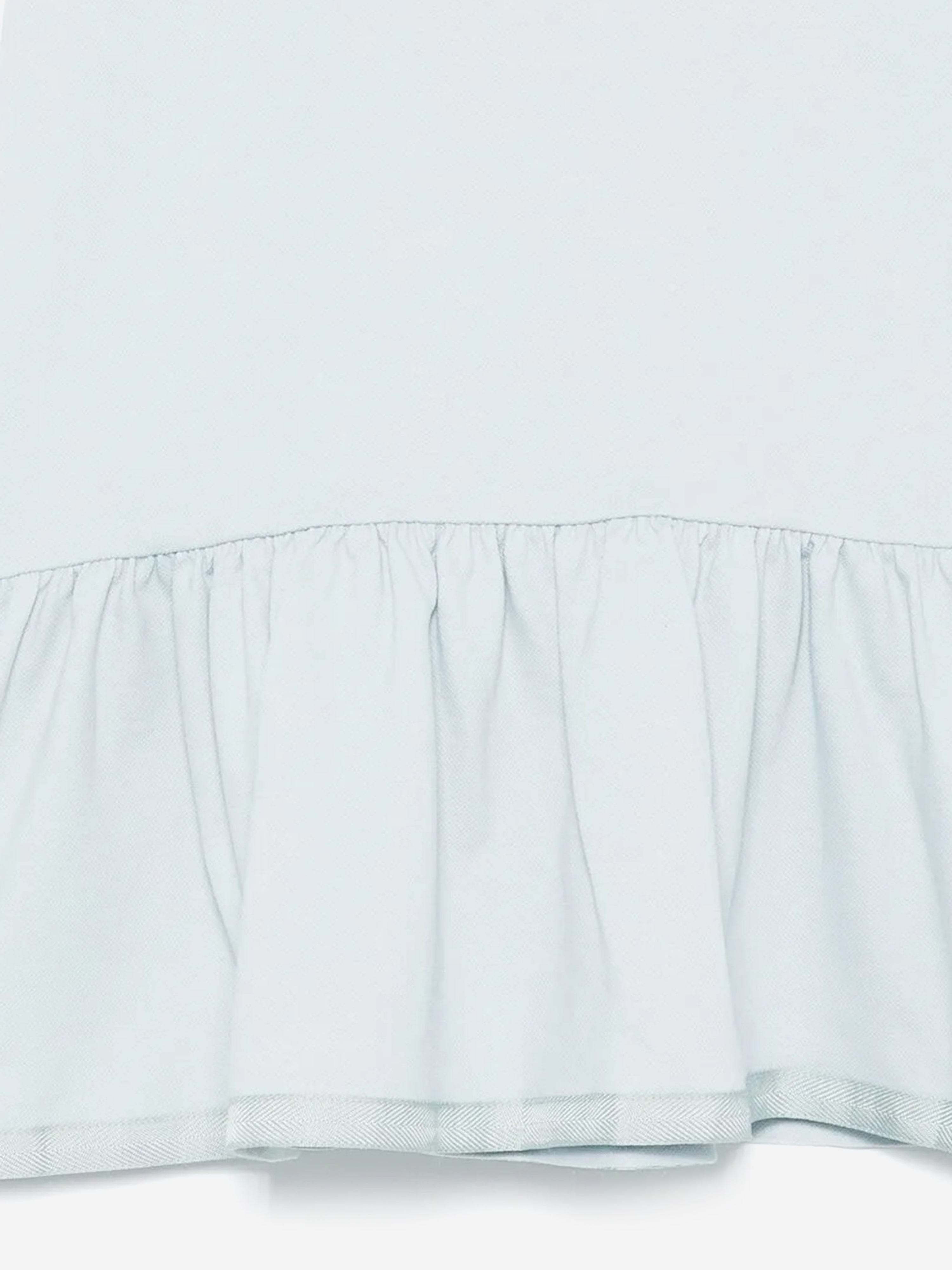 Moncler Enfant Girls Logo Polo Dress in Blue