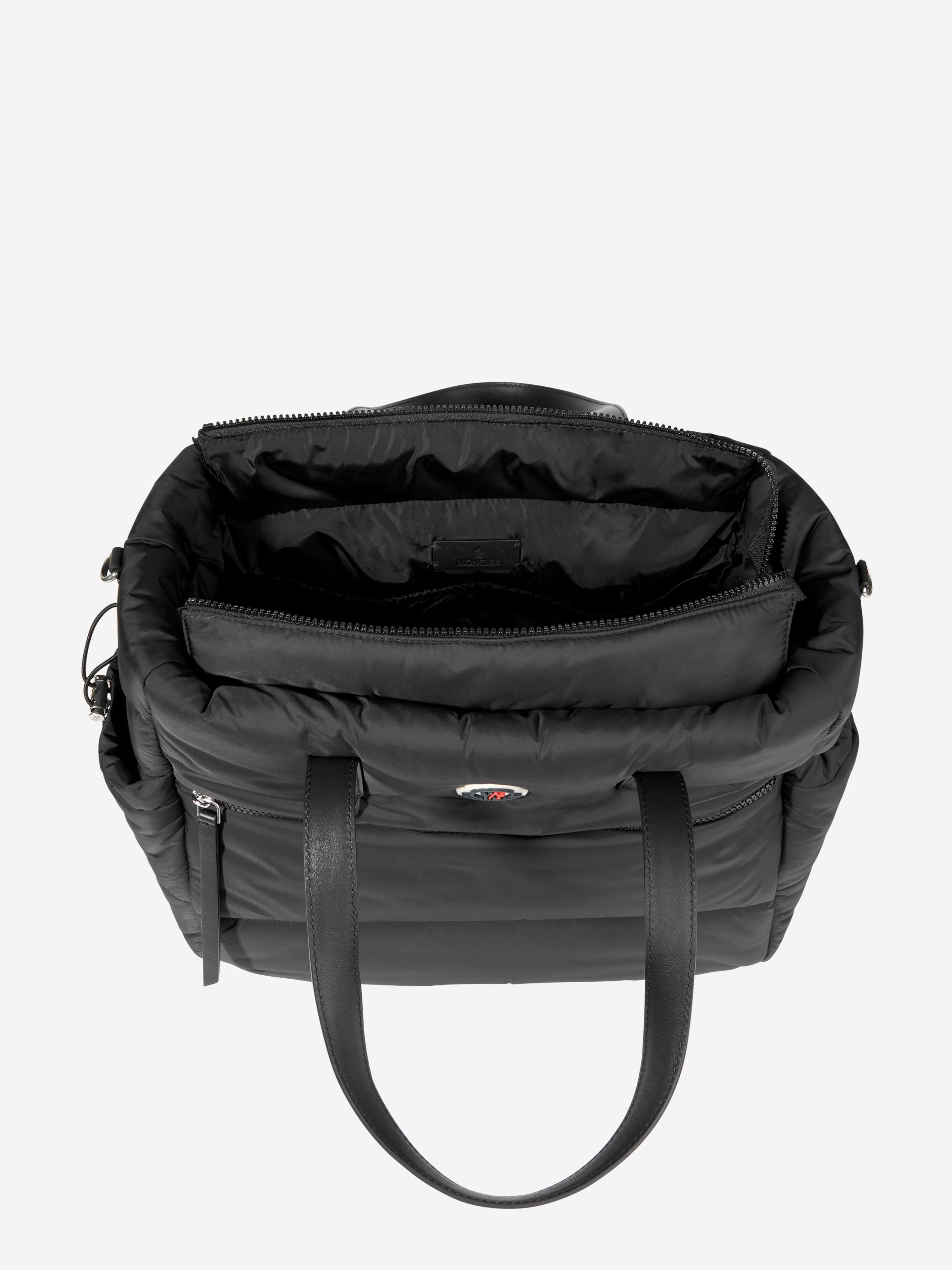 Moncler Enfant Baby New Mommy Tote Changing Bag in Black (38cm)