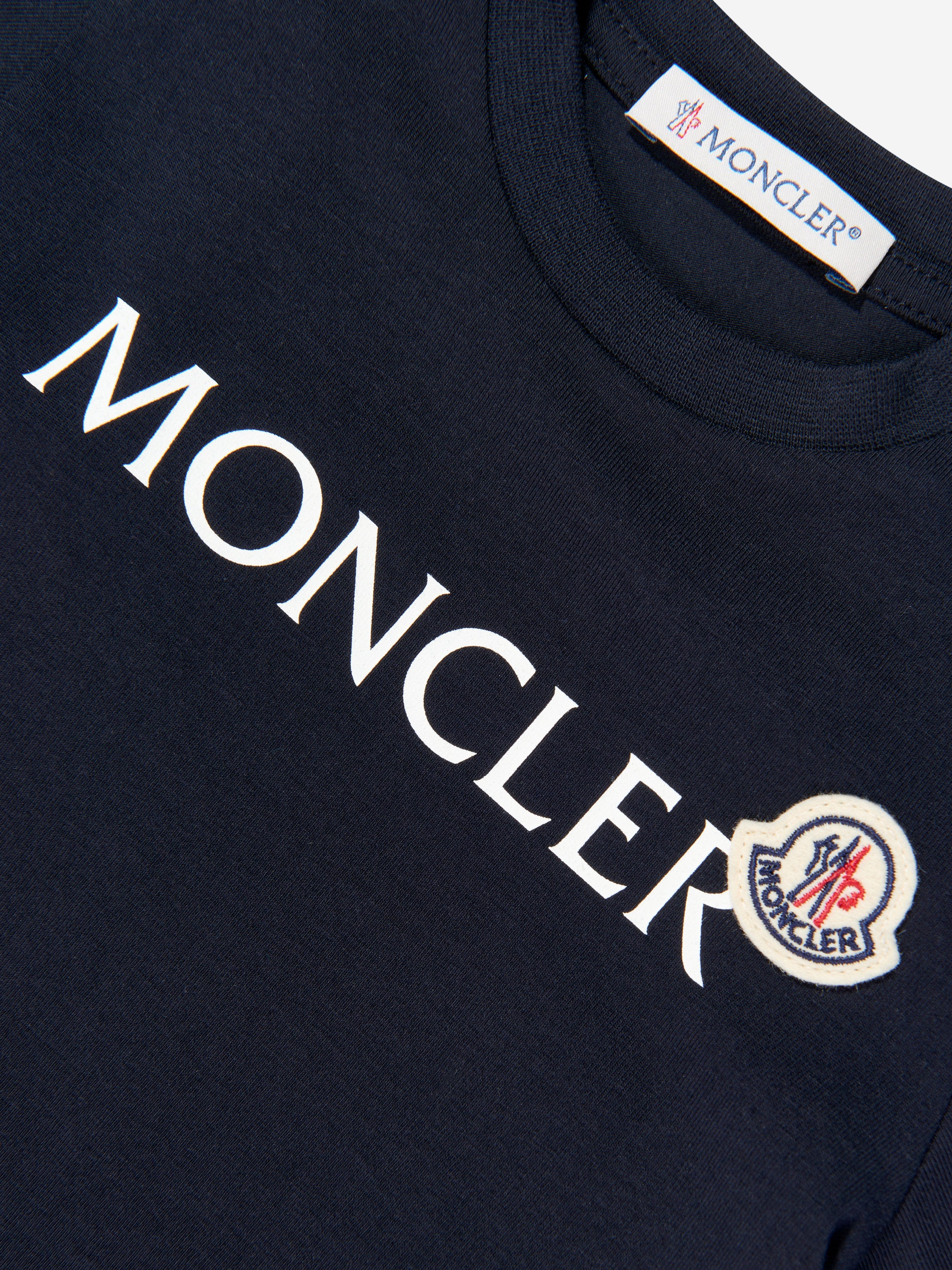 Moncler Enfant Baby Boys Logo T-Shirt in Navy