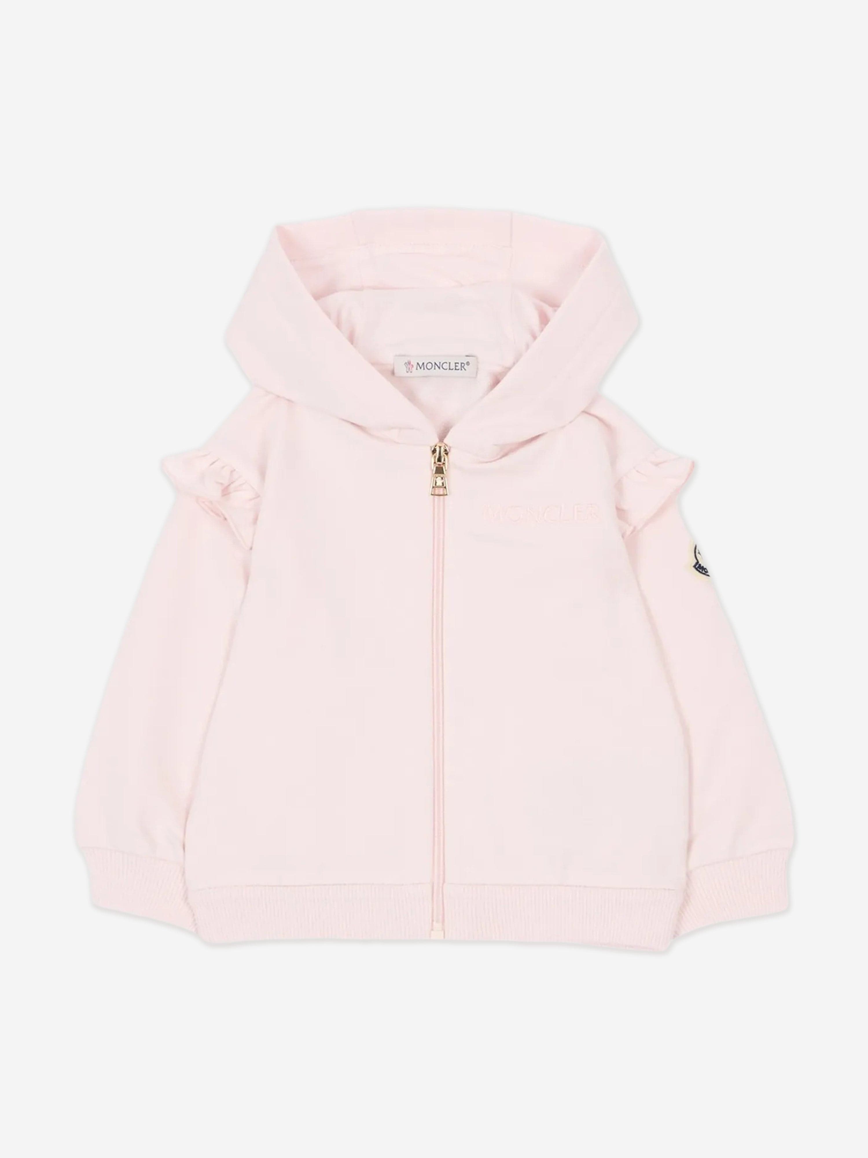 Moncler Enfant Baby Girls Ruffle Tracksuit in Pink