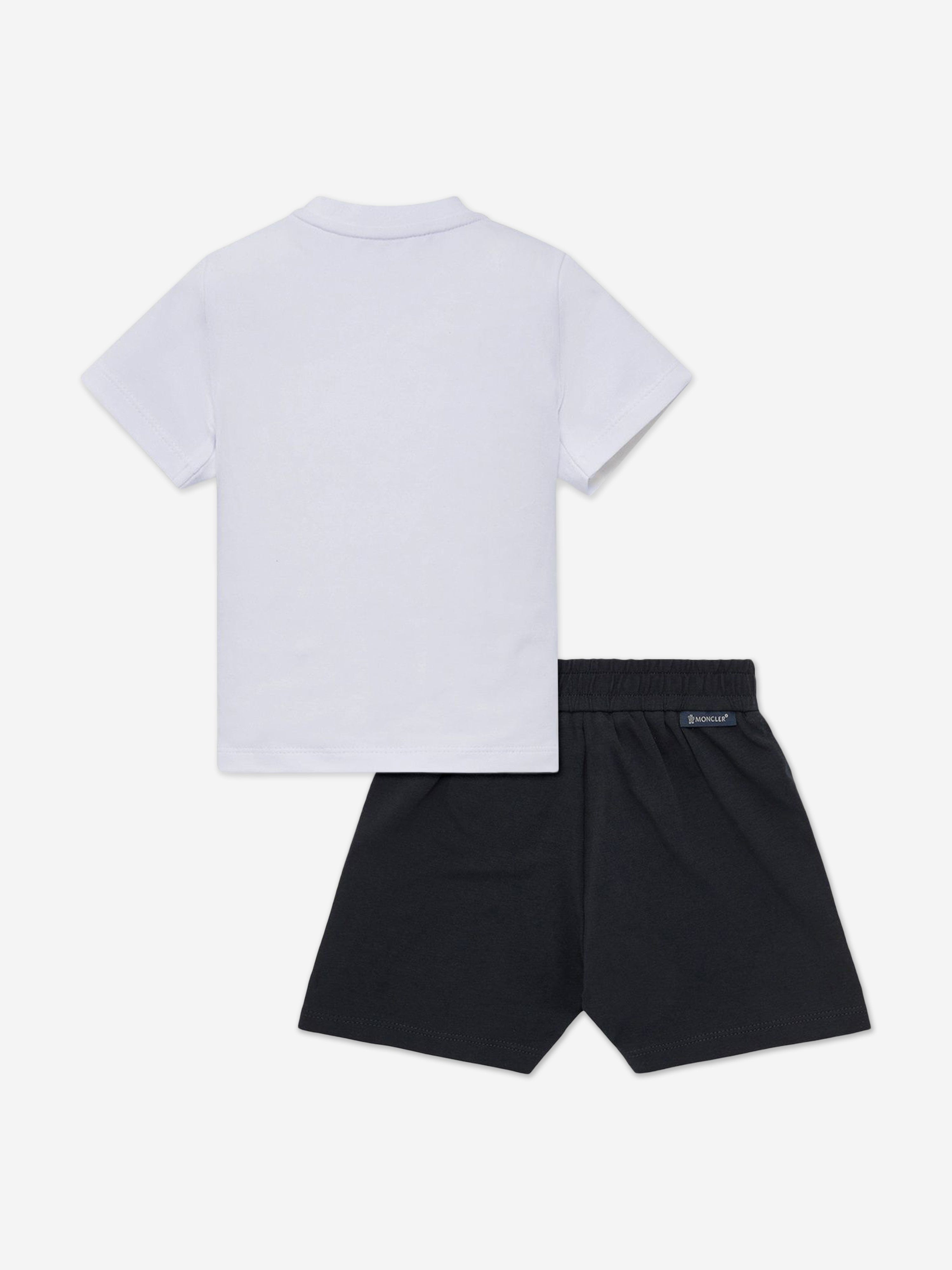 Moncler Enfant Baby Boys Logo Short Set in White