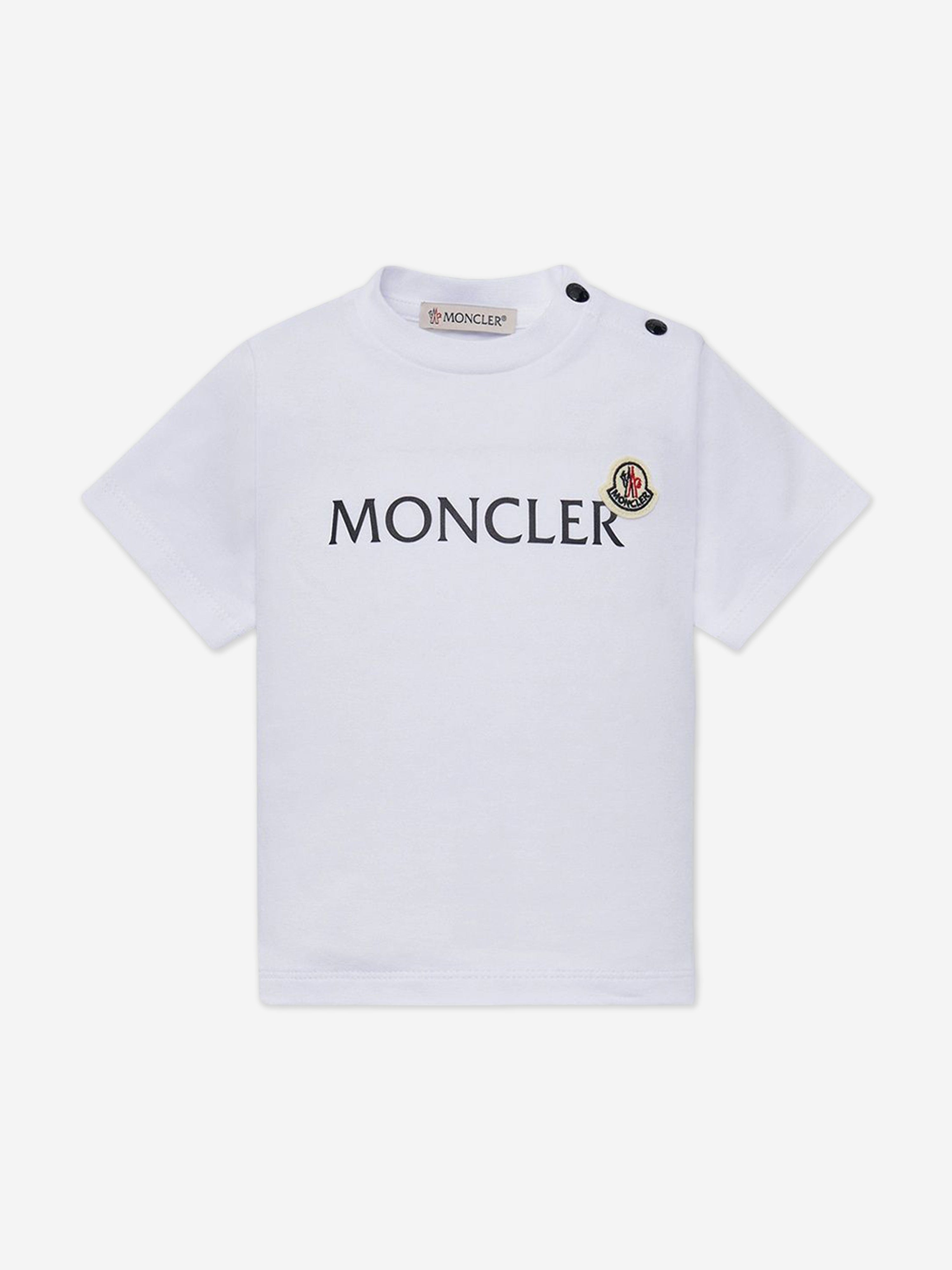 Moncler Enfant Baby Boys Logo Short Set in White