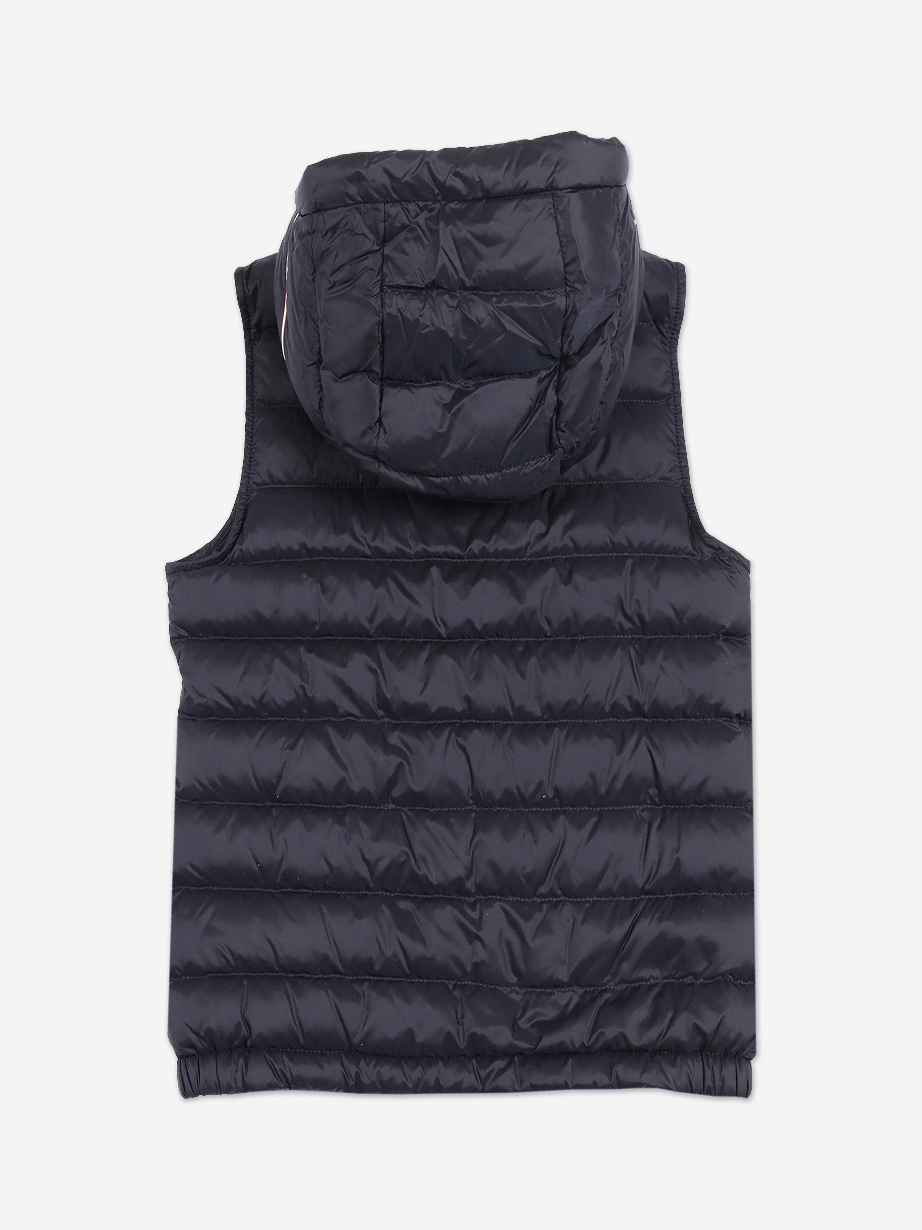 Moncler Enfant Boys Down Padded Uzay Gilet in Navy