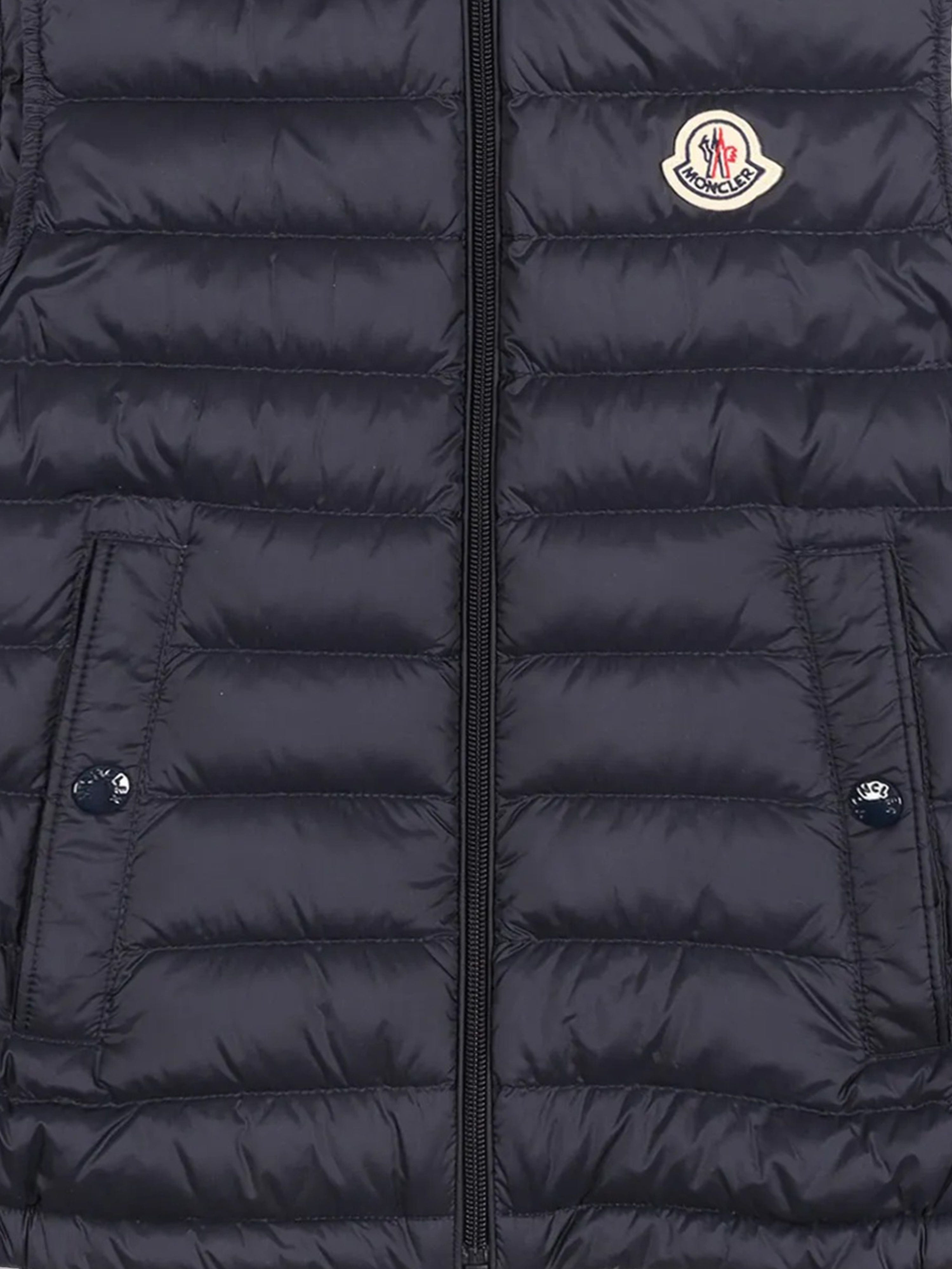 Moncler Enfant Boys Down Padded Uzay Gilet in Navy